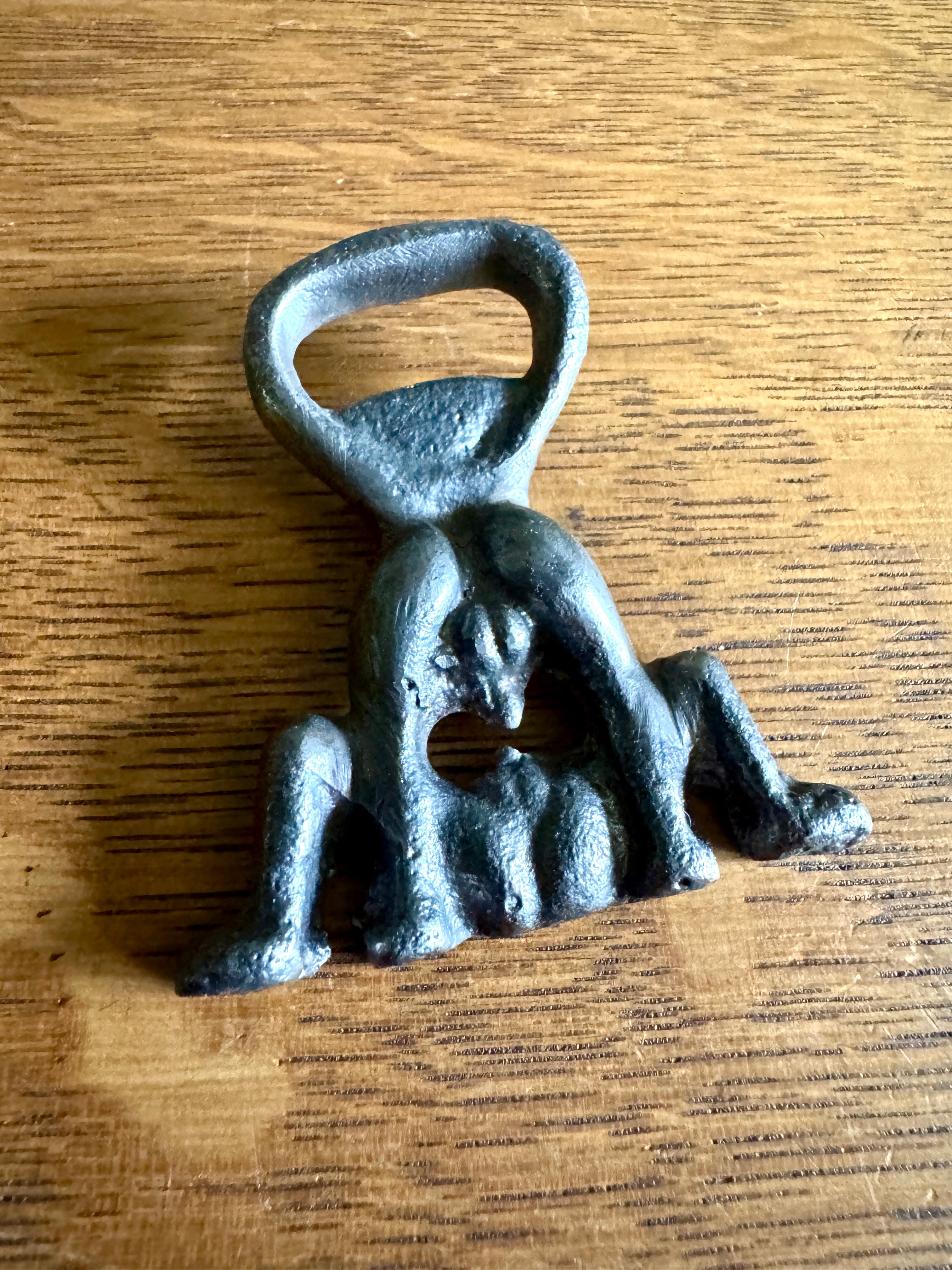 Antique Novelty Cast Iron Erotic Themed Bottle Opener ~ Adult Themed Bottle Opener