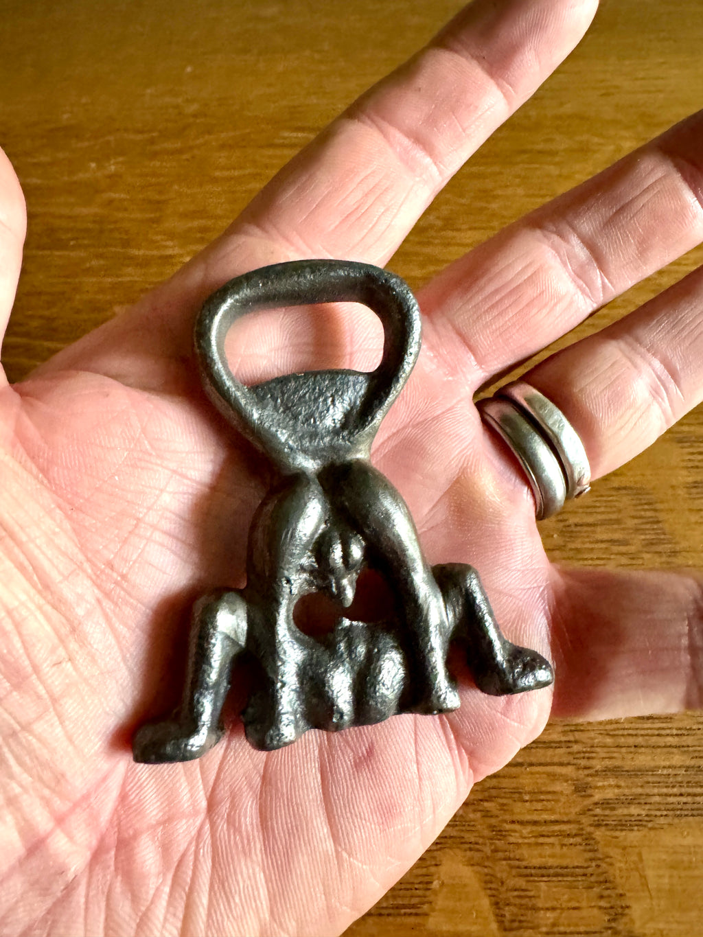 Antique Novelty Cast Iron Erotic Themed Bottle Opener ~ Adult Themed Bottle Opener