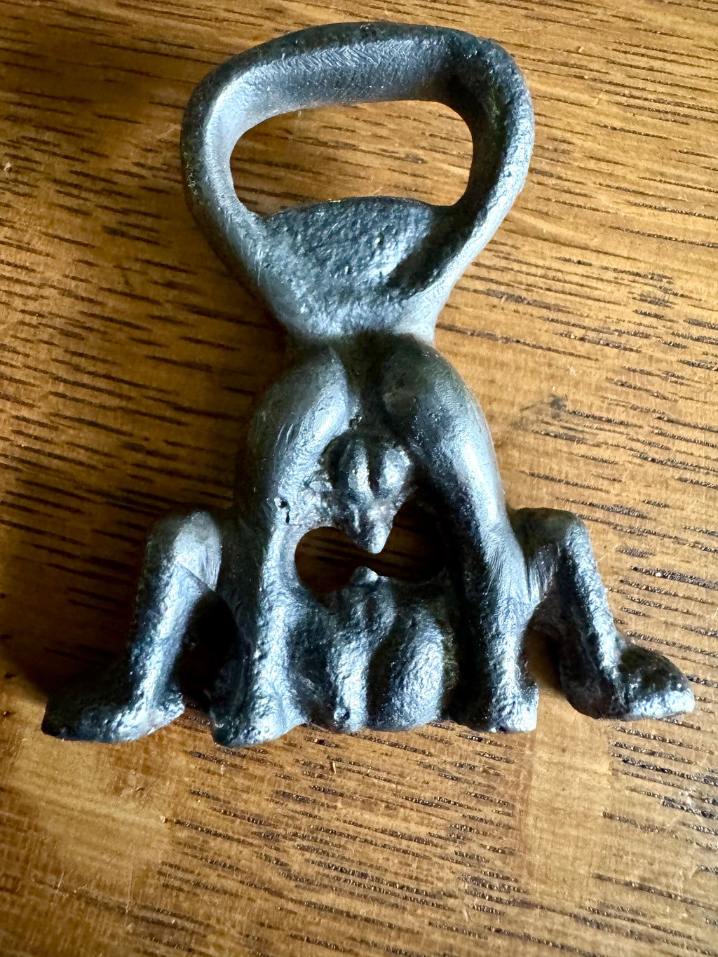 Antique Novelty Cast Iron Erotic Themed Bottle Opener ~ Adult Themed Bottle Opener