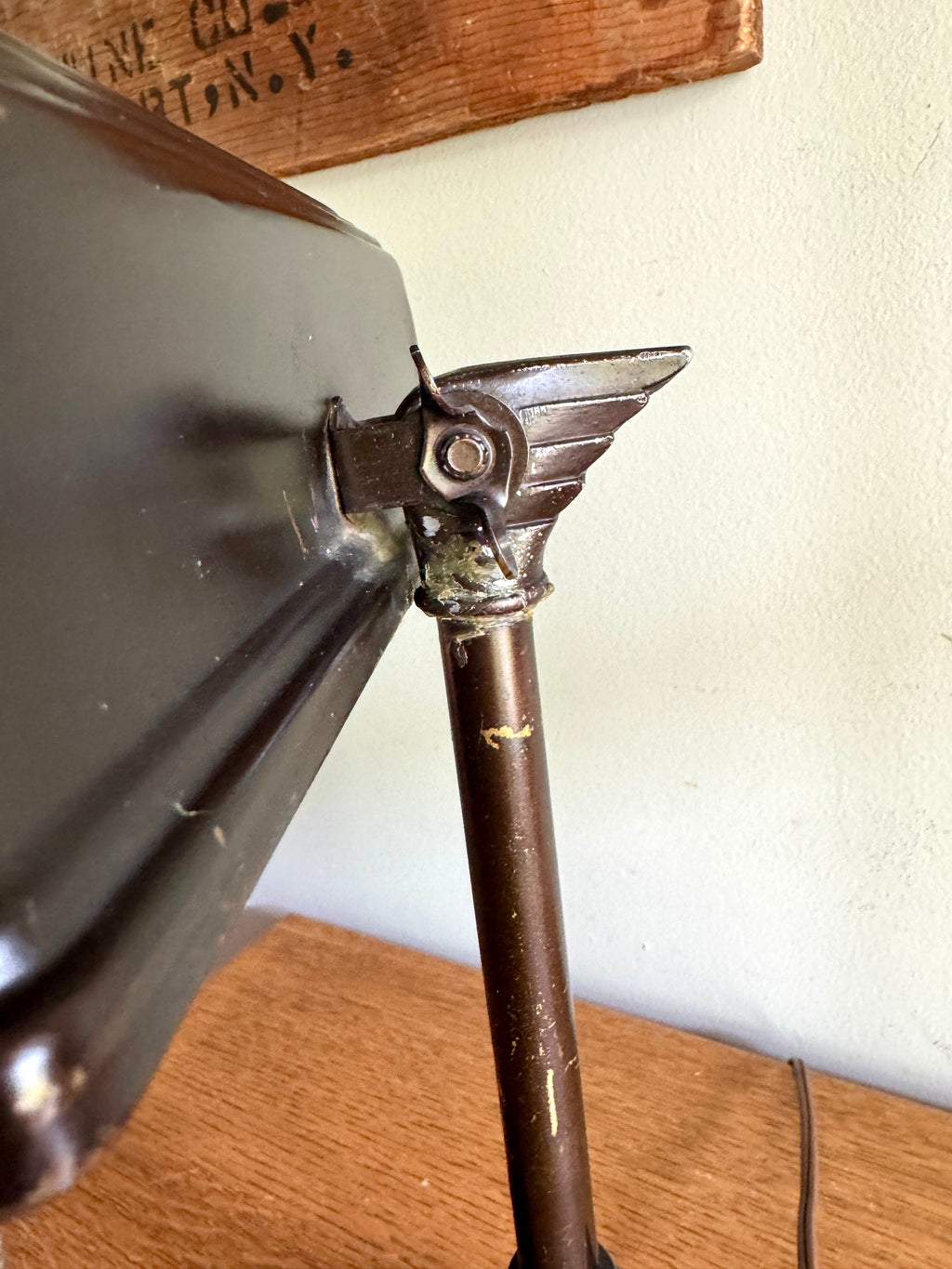 Distressed Machine Age Bankers Lamp ~ Art Decor Desk Lamp