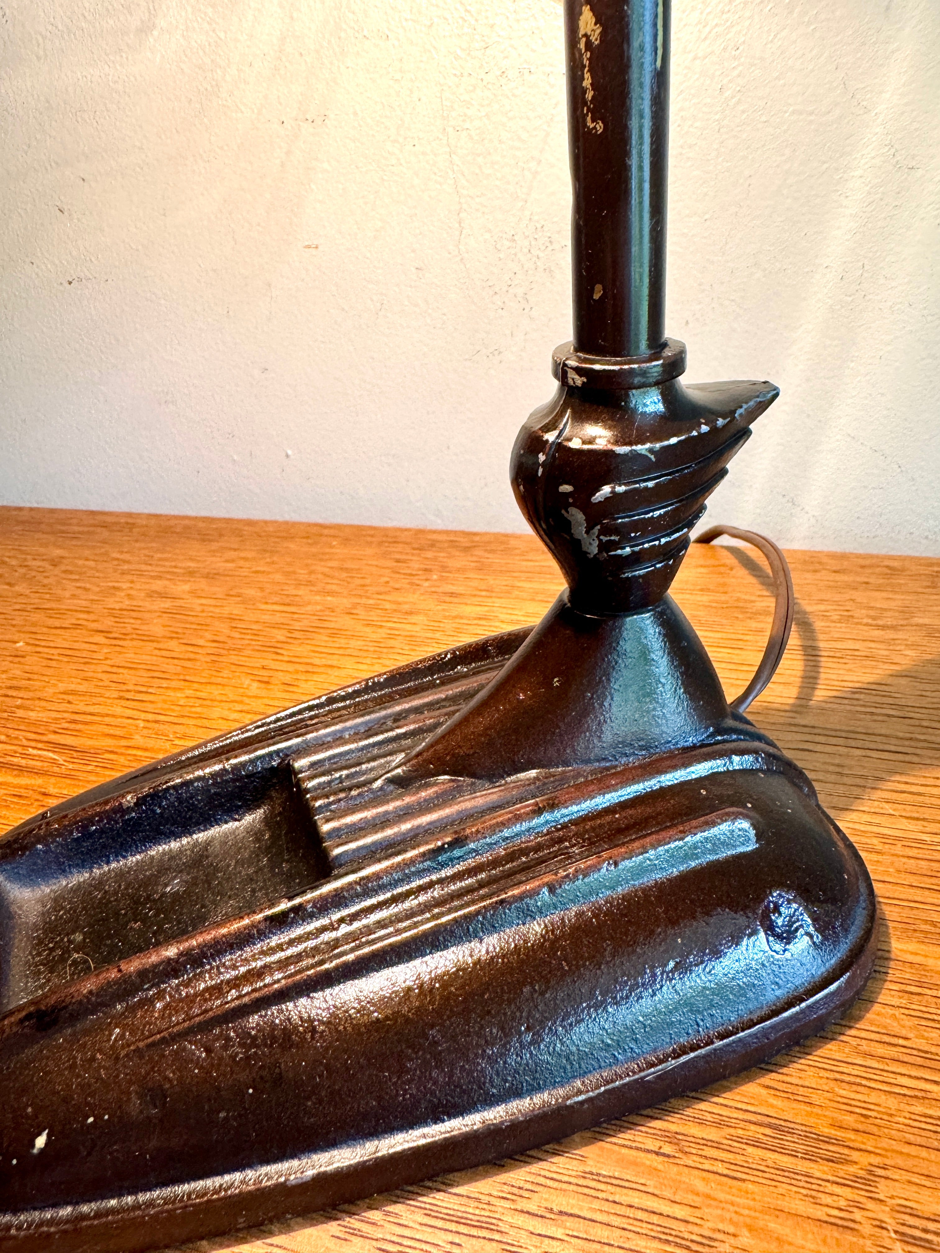 Distressed Machine Age Bankers Lamp ~ Art Decor Desk Lamp
