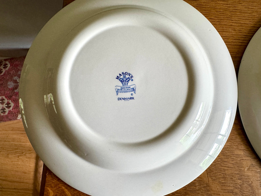 Vtg Denmark Blue Serving Plates by Furnivals and Mason's ~ 12" Furnivals Serving Platters