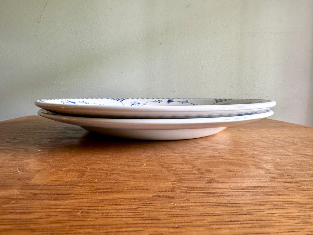 Vtg Denmark Blue Serving Plates by Furnivals and Mason's ~ 12" Furnivals Serving Platters