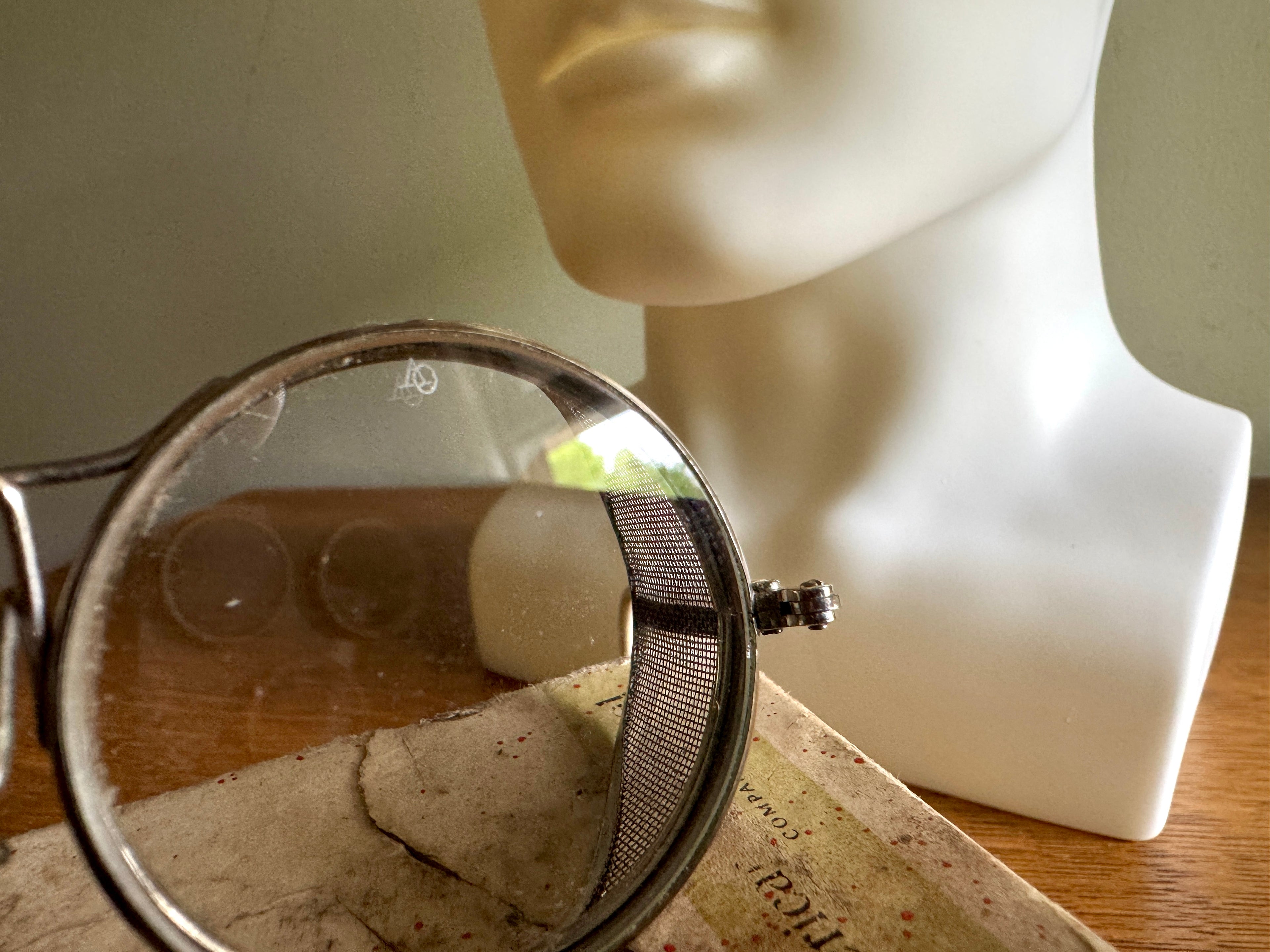 1930's American Optical Spectacle Side Shields Goggles ~ OA Safety/Motoring Glasses