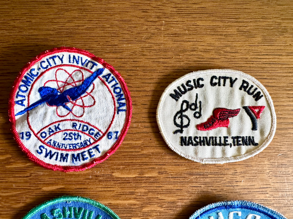 60's & 70's Lot of Swimming Badges ~ Swim Meet Badges Lot of 12