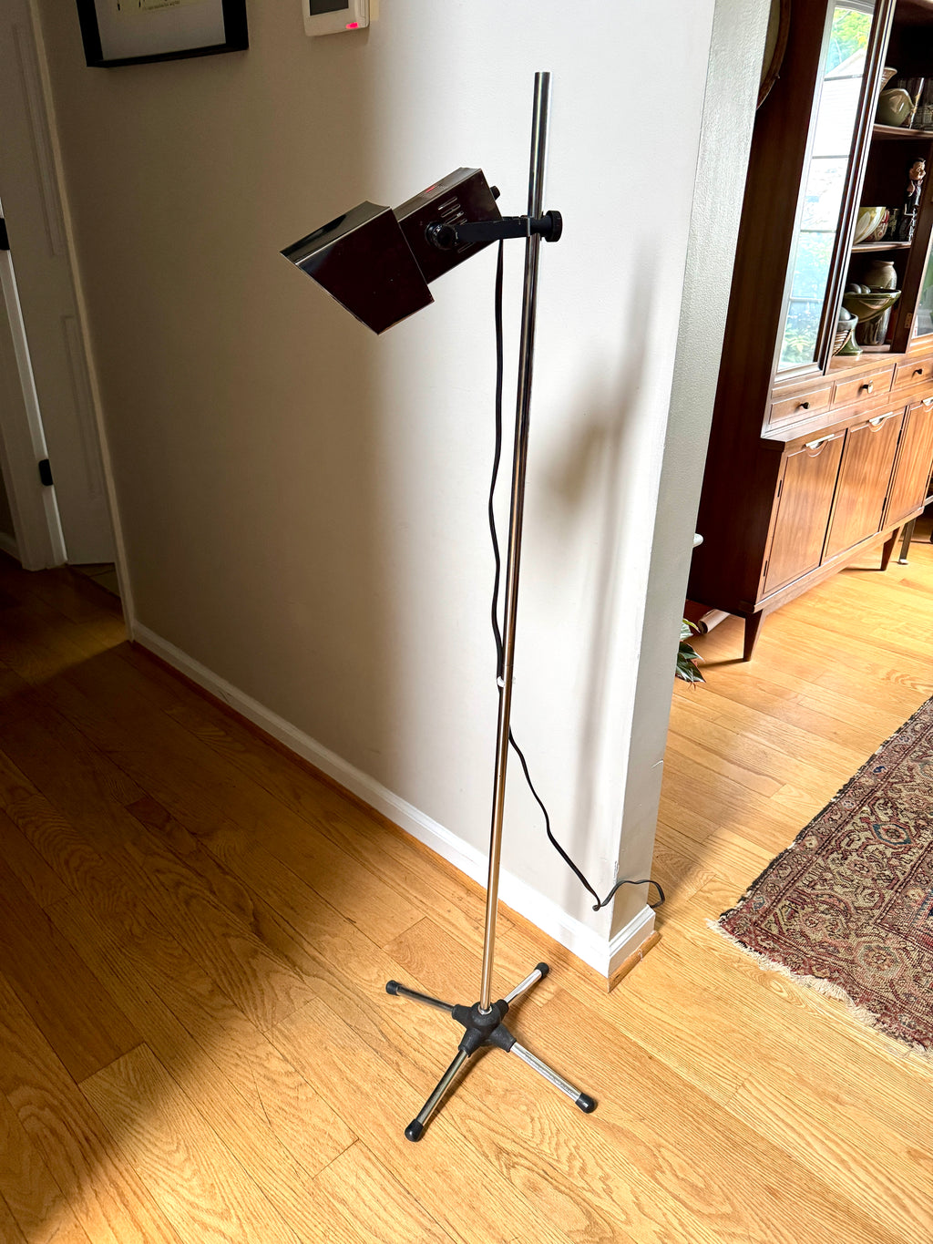 70's Chrome Koch & Lowy Spotlight Style Floor Lamp ~ Stage Light Style Floor Lamp
