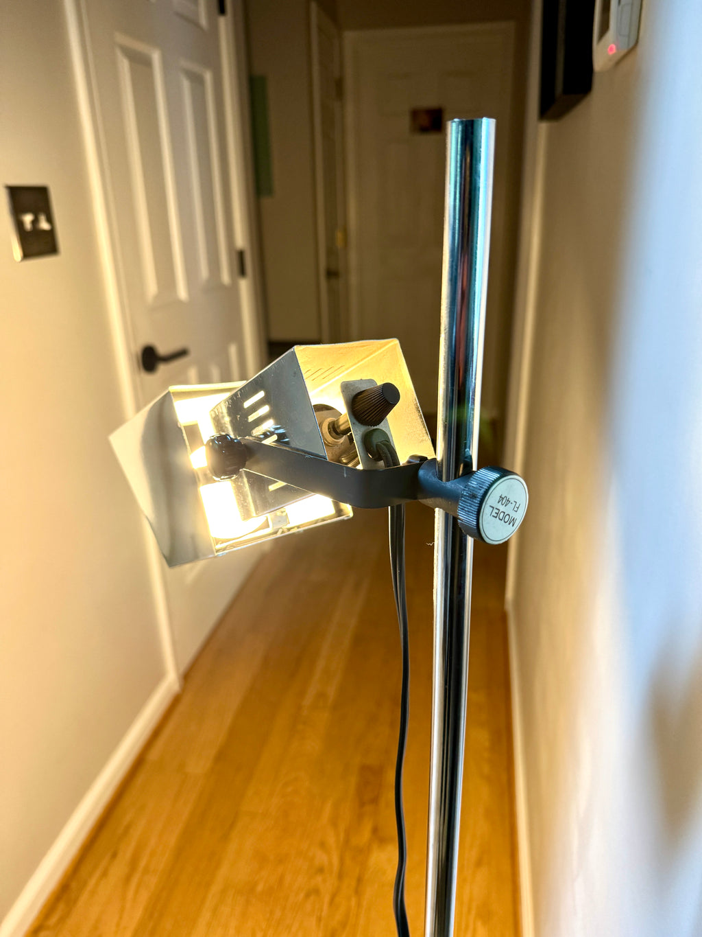70's Chrome Koch & Lowy Spotlight Style Floor Lamp ~ Stage Light Style Floor Lamp