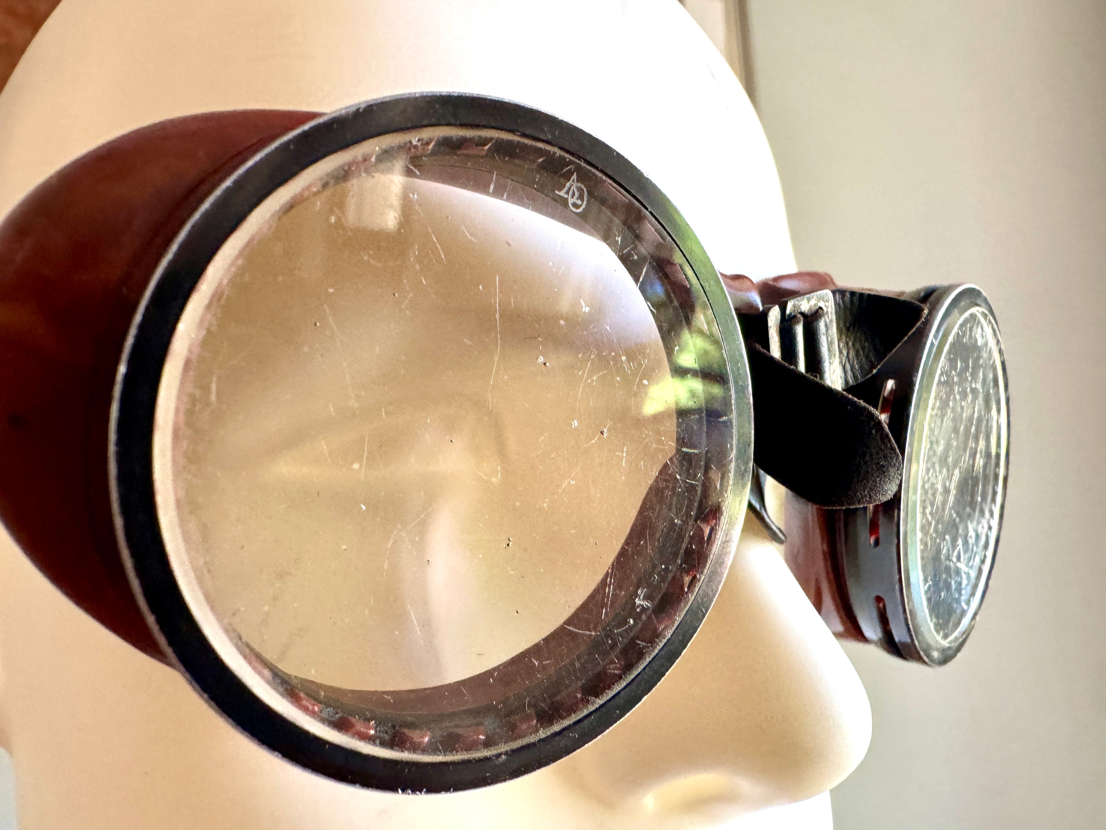 Vtg American Optical Duralite Coverglas Goggles ~ Vtg Bakelite Safety Glasses