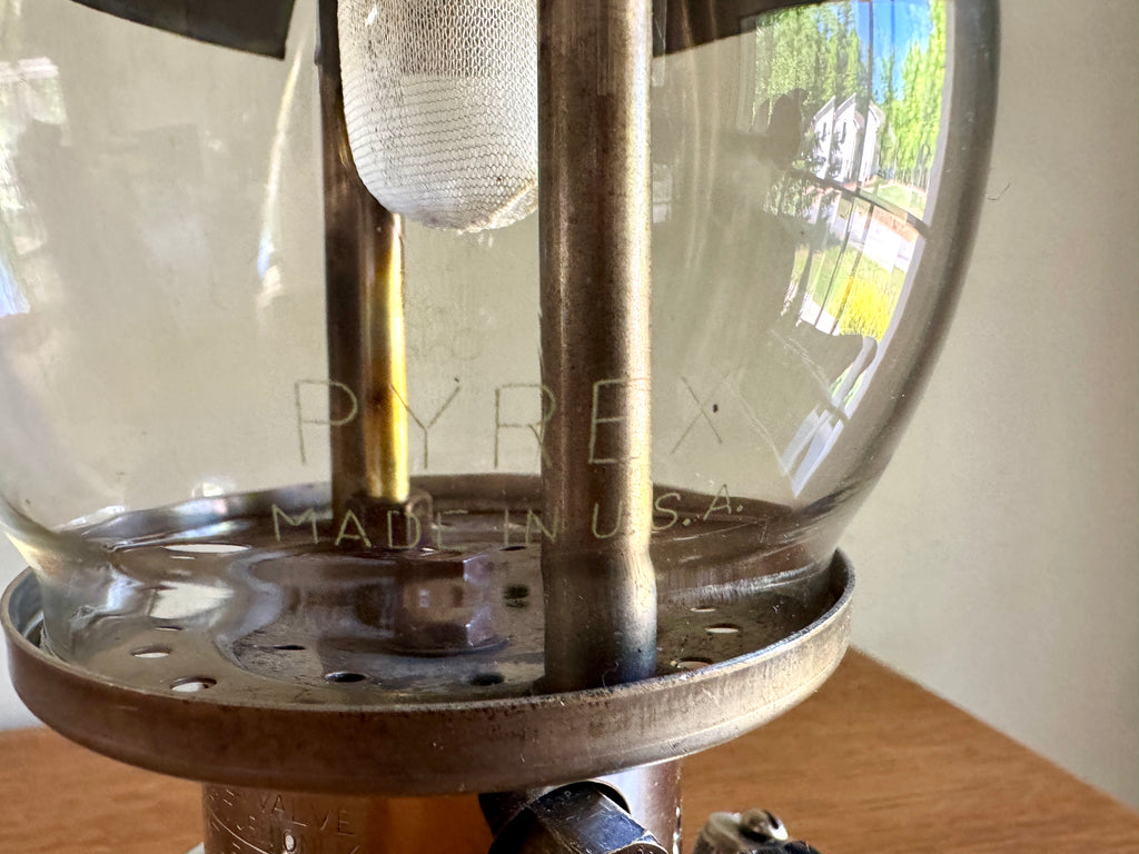1950's Coleman Model 242C Nickel Plated Camping Lantern ~ Coleman Nickel 242C Single Mantle Lantern