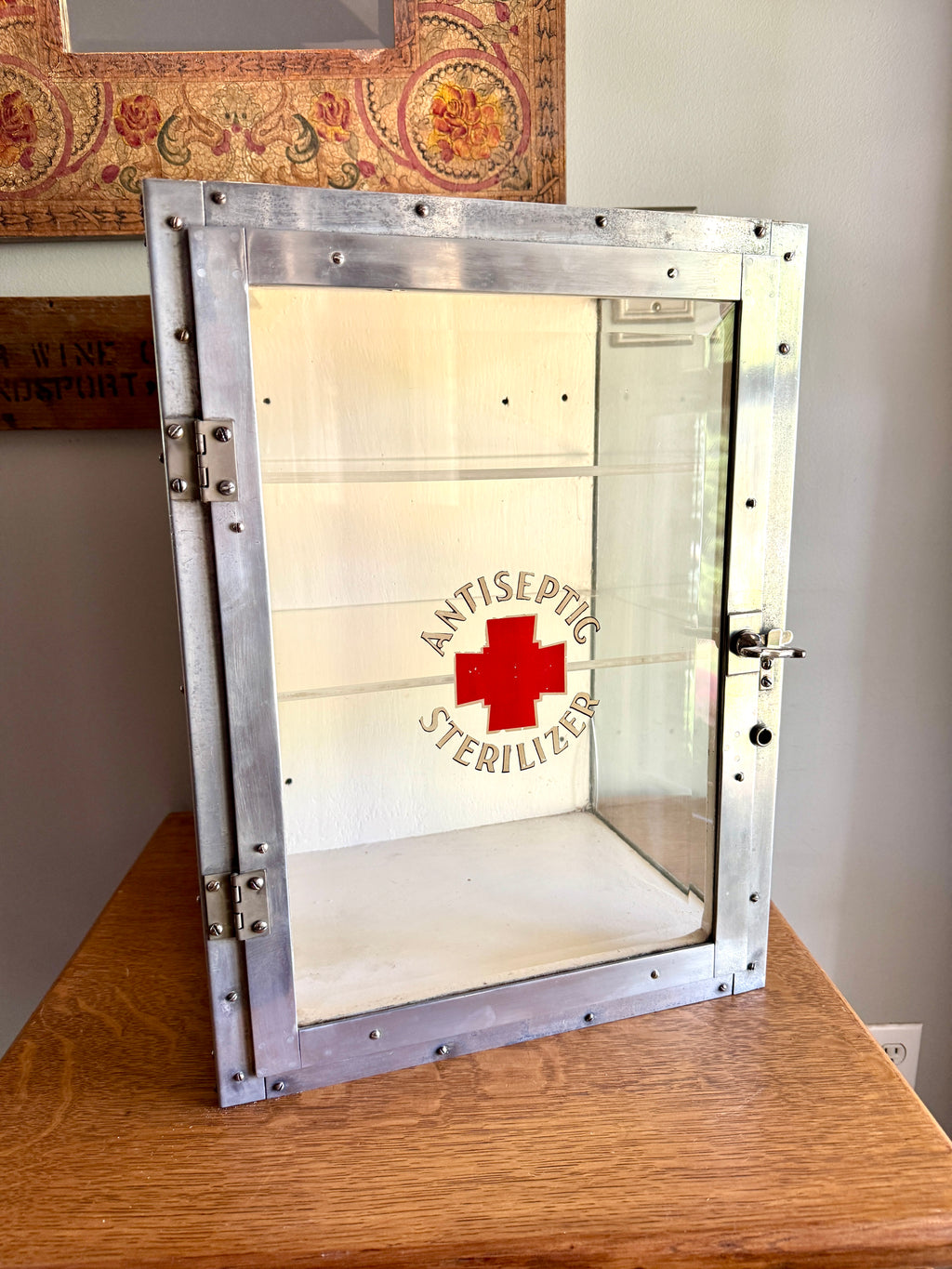 Rare 1930s, "Sterilizer" Cabinet by Emil J. Paidar Company ~ Antiseptic Sterilizer Metal Cabinet