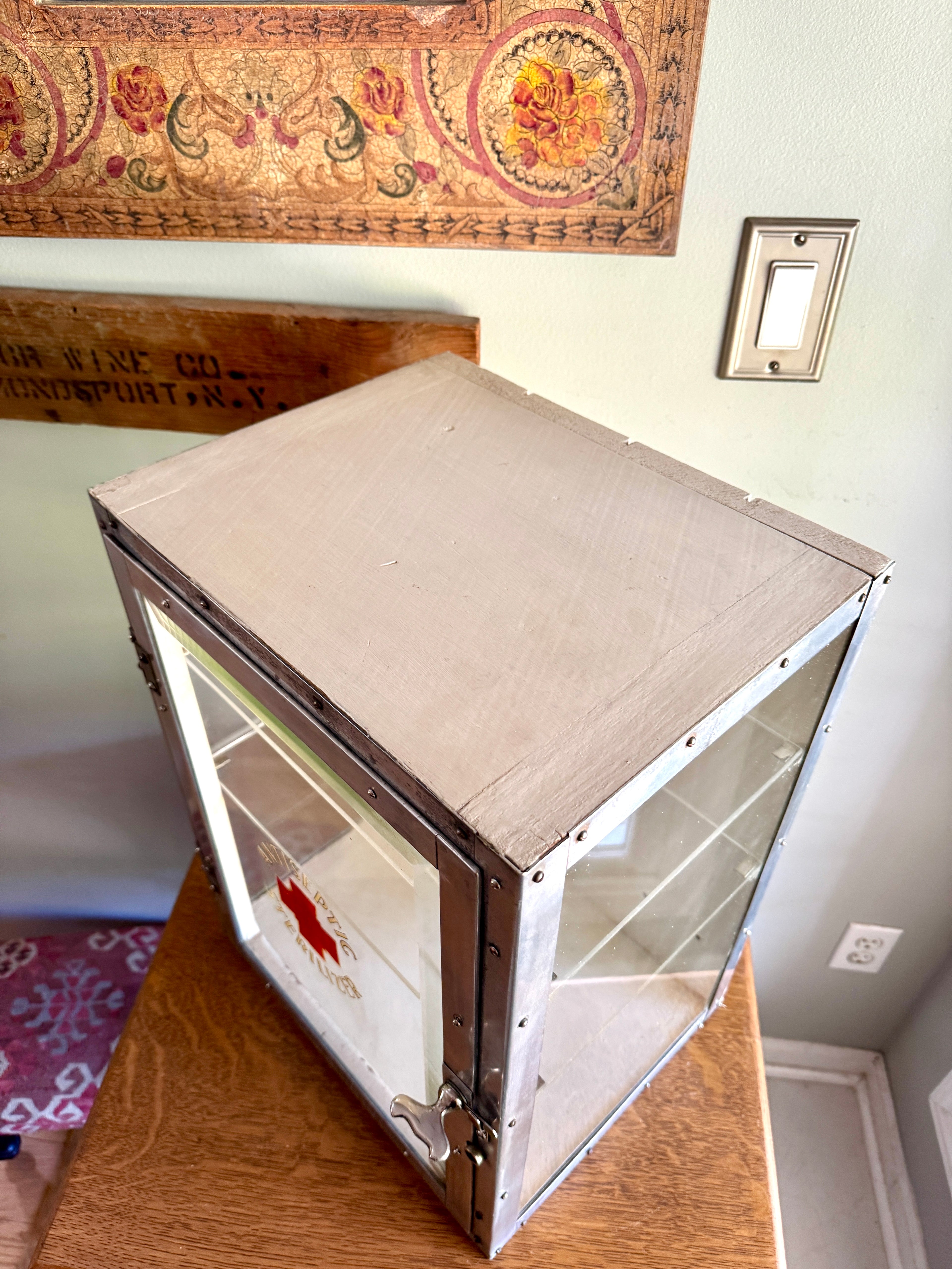 Rare 1930s, "Sterilizer" Cabinet by Emil J. Paidar Company ~ Antiseptic Sterilizer Metal Cabinet