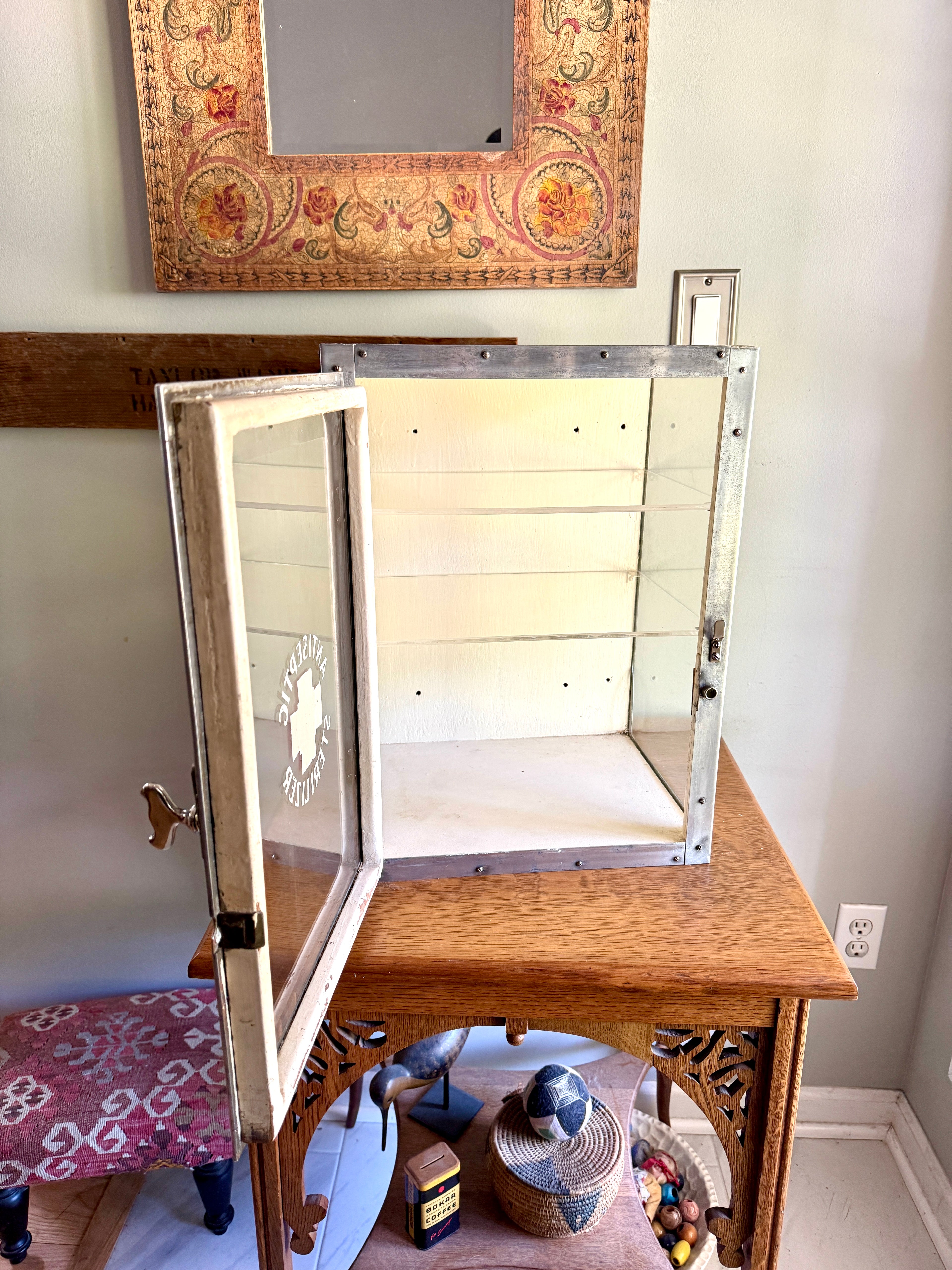Rare 1930s, "Sterilizer" Cabinet by Emil J. Paidar Company ~ Antiseptic Sterilizer Metal Cabinet