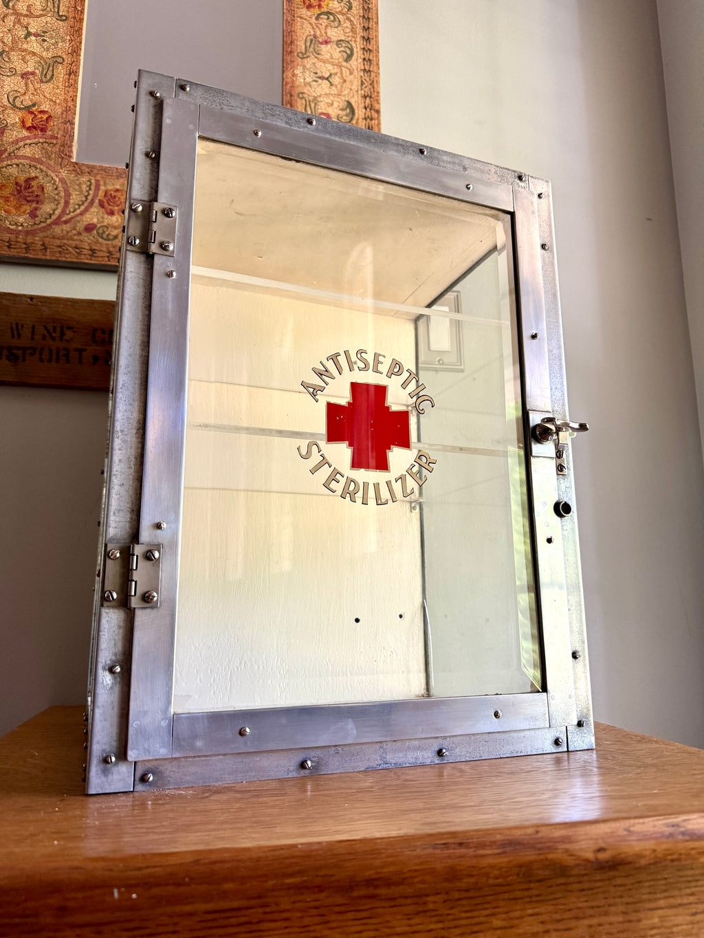 Rare 1930s, "Sterilizer" Cabinet by Emil J. Paidar Company ~ Antiseptic Sterilizer Metal Cabinet
