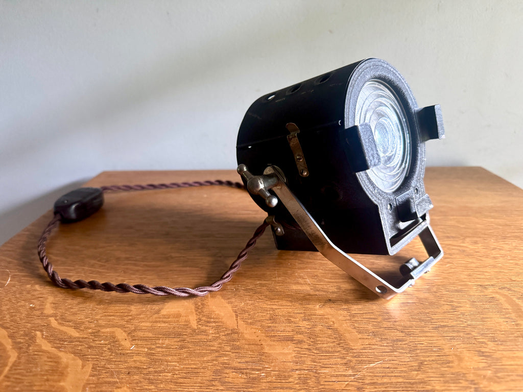 Vtg Dinkie Inkie Stage Spot Light ~ Rewired Repurposed Stage Light
