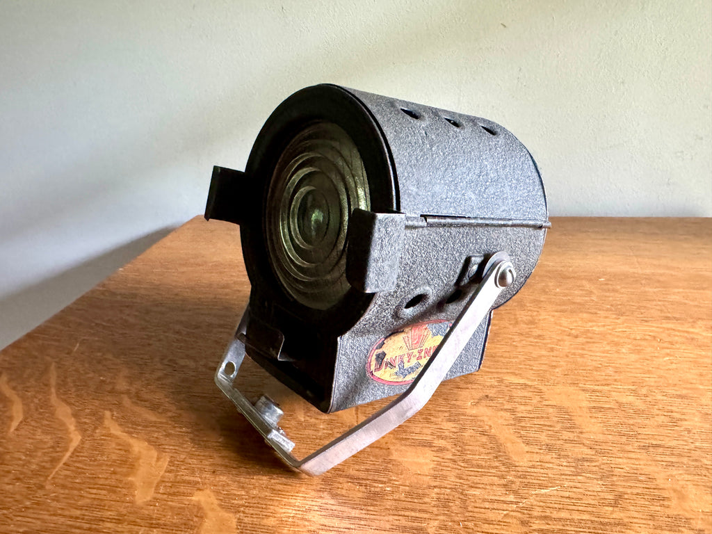 Vtg Dinkie Inkie Stage Spot Light ~ Rewired Repurposed Stage Light