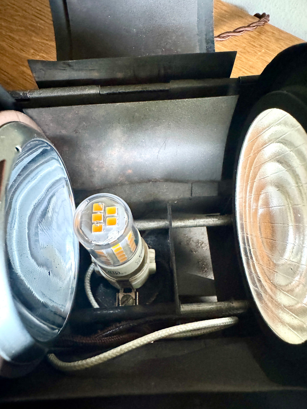 Vtg Dinkie Inkie Stage Spot Light ~ Rewired Repurposed Stage Light