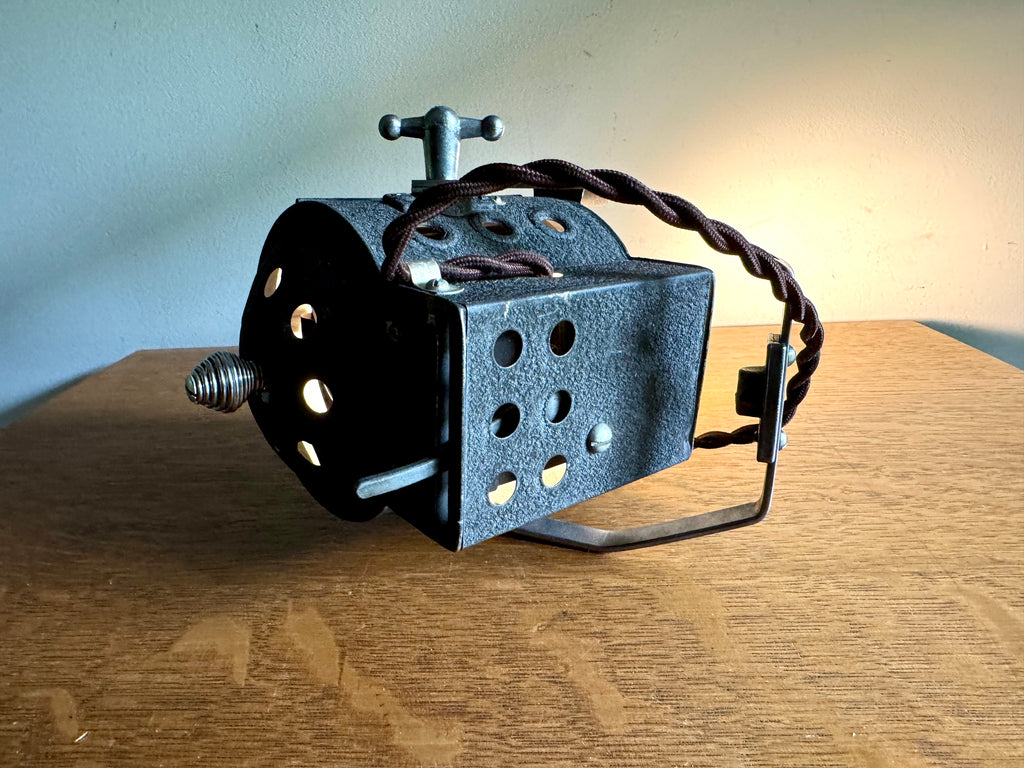 Vtg Dinkie Inkie Stage Spot Light ~ Rewired Repurposed Stage Light