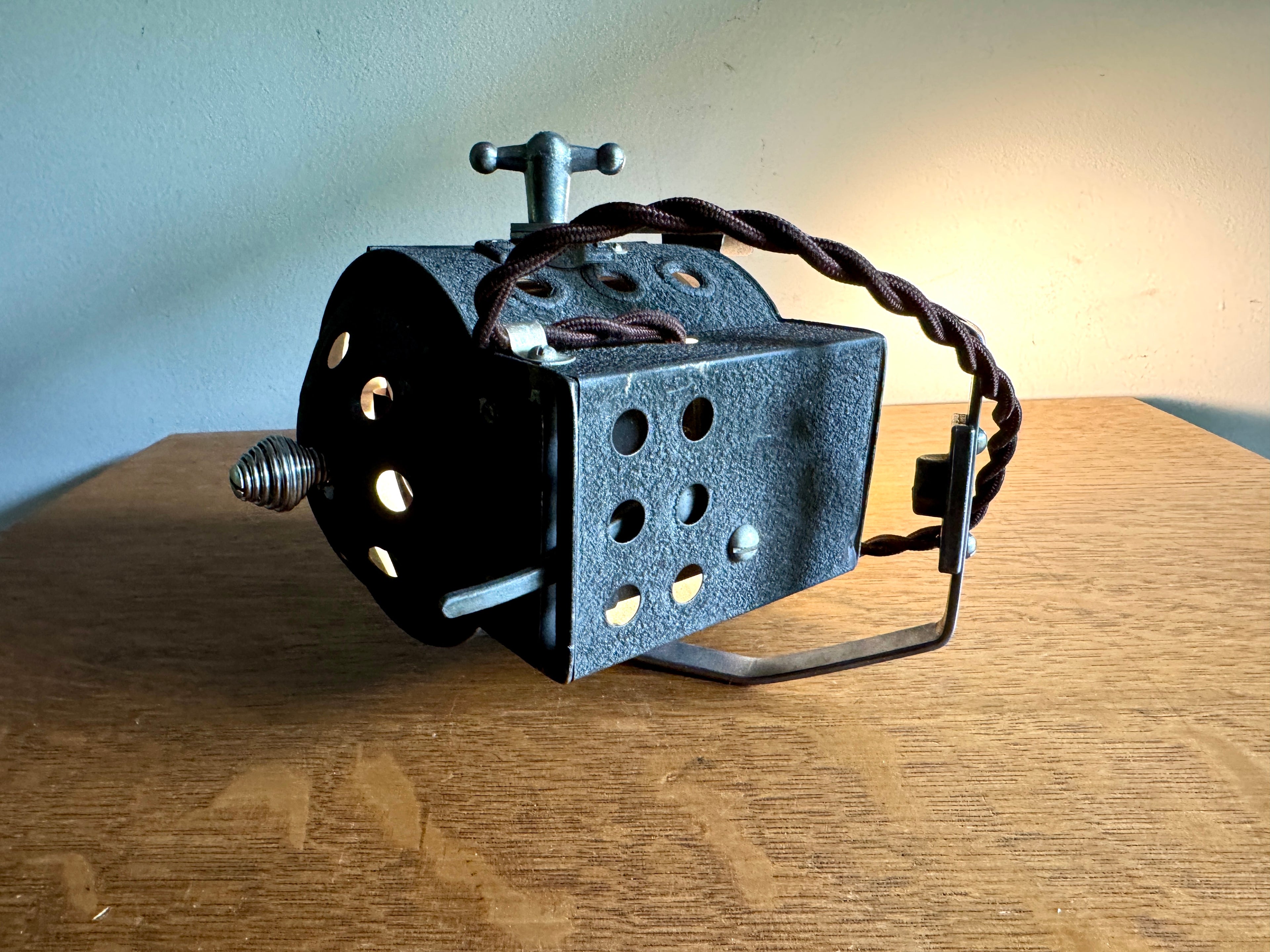Vtg Dinkie Inkie Stage Spot Light ~ Rewired Repurposed Stage Light