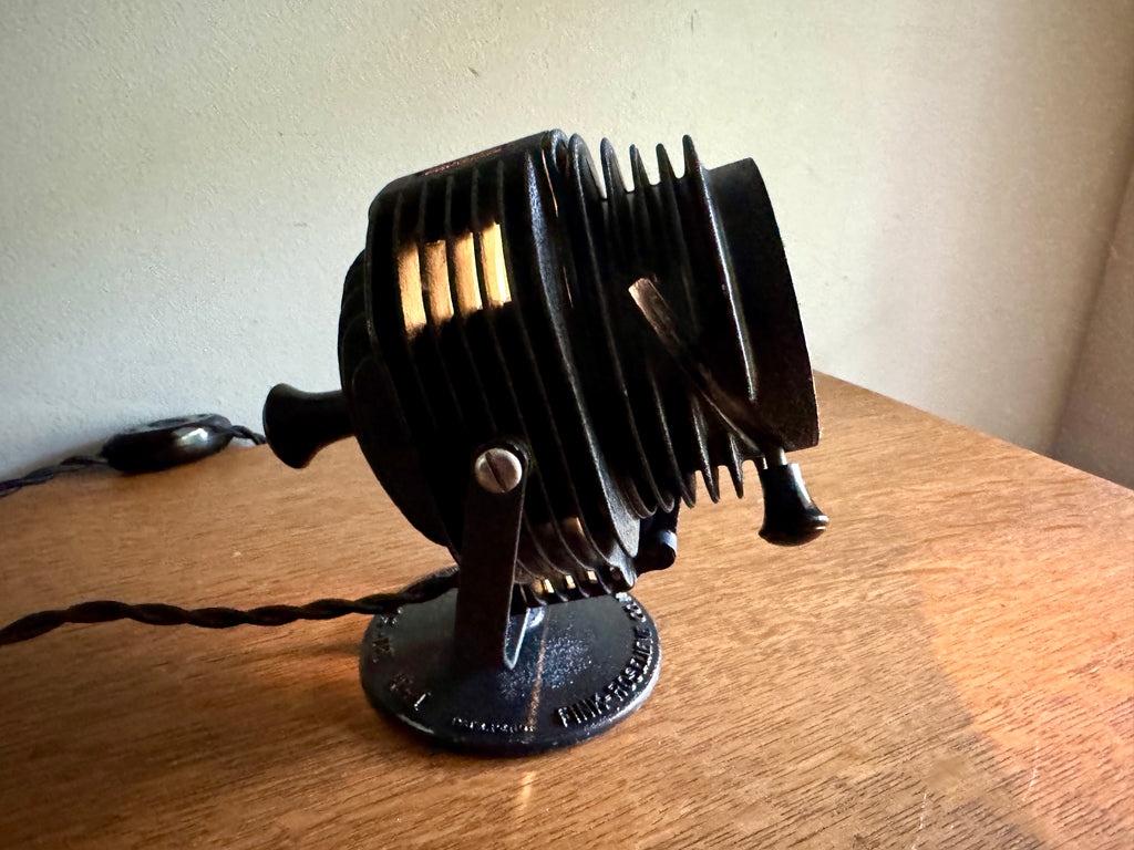 Vtg Fink Roselieve Hi-Spot Fresnel Lamp ~ Rewired Fink Roselieve Spot Lamp Desk Lamp
