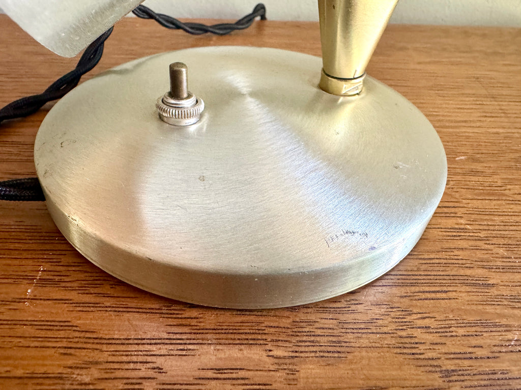 Vtg Mid-Century Modern Swivel Cone Wall Light Lamp Sconce ~ Silver tone Mcm Wall Sconce