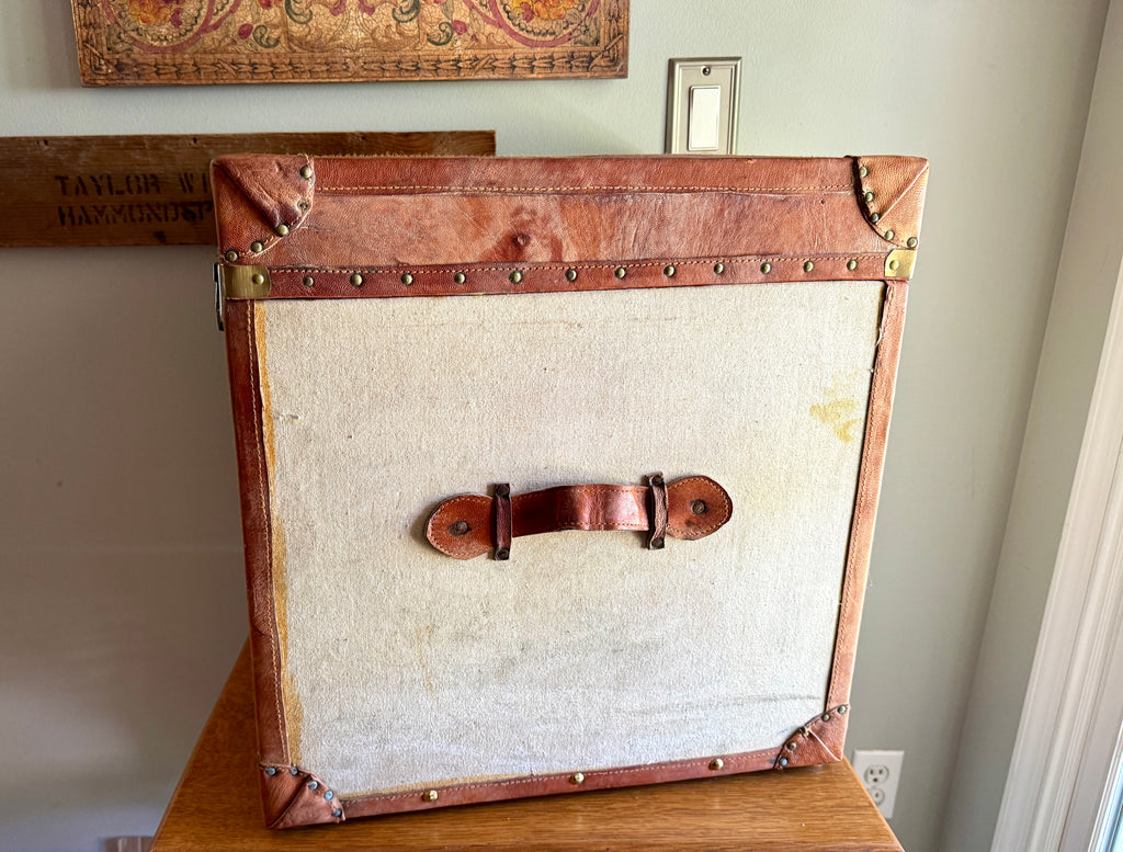 Vtg Grand Hotel Travel Trunk Steamer Chest ~ Decorative Wood Collectible Storage Box