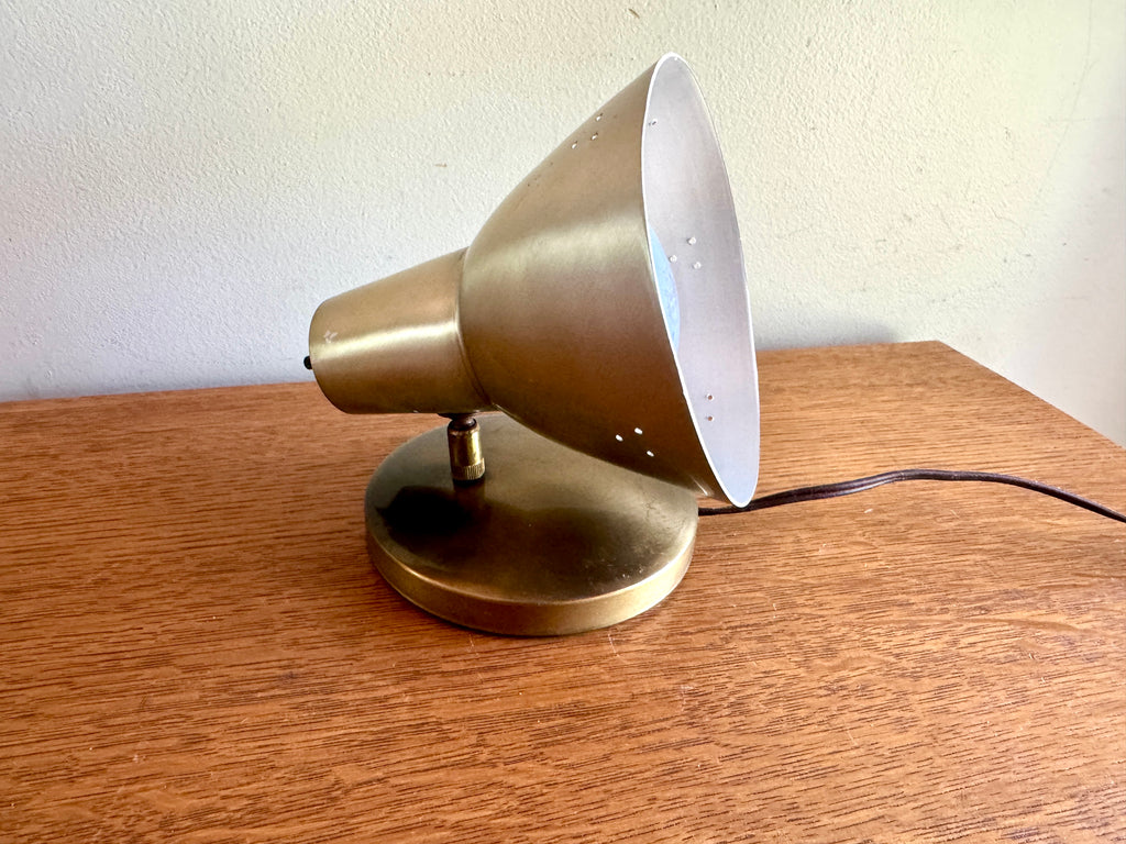 Vtg Mid-Century Modern Swivel Cone Wall Light Lamp Sconce ~ Silver tone Mcm Wall Sconce (Copy)