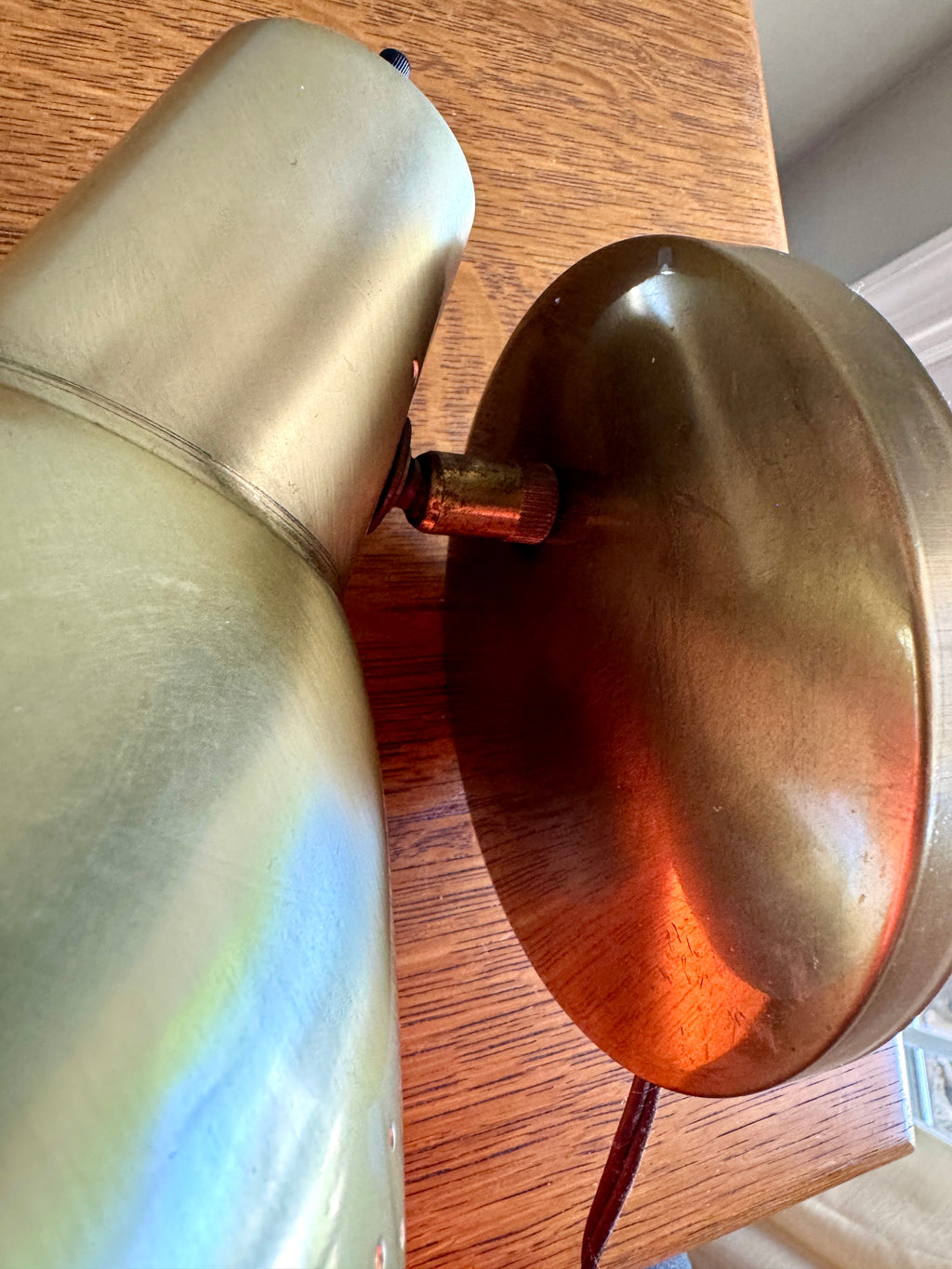 Vtg Mid-Century Modern Swivel Cone Wall Light Lamp Sconce ~ Silver tone Mcm Wall Sconce (Copy)