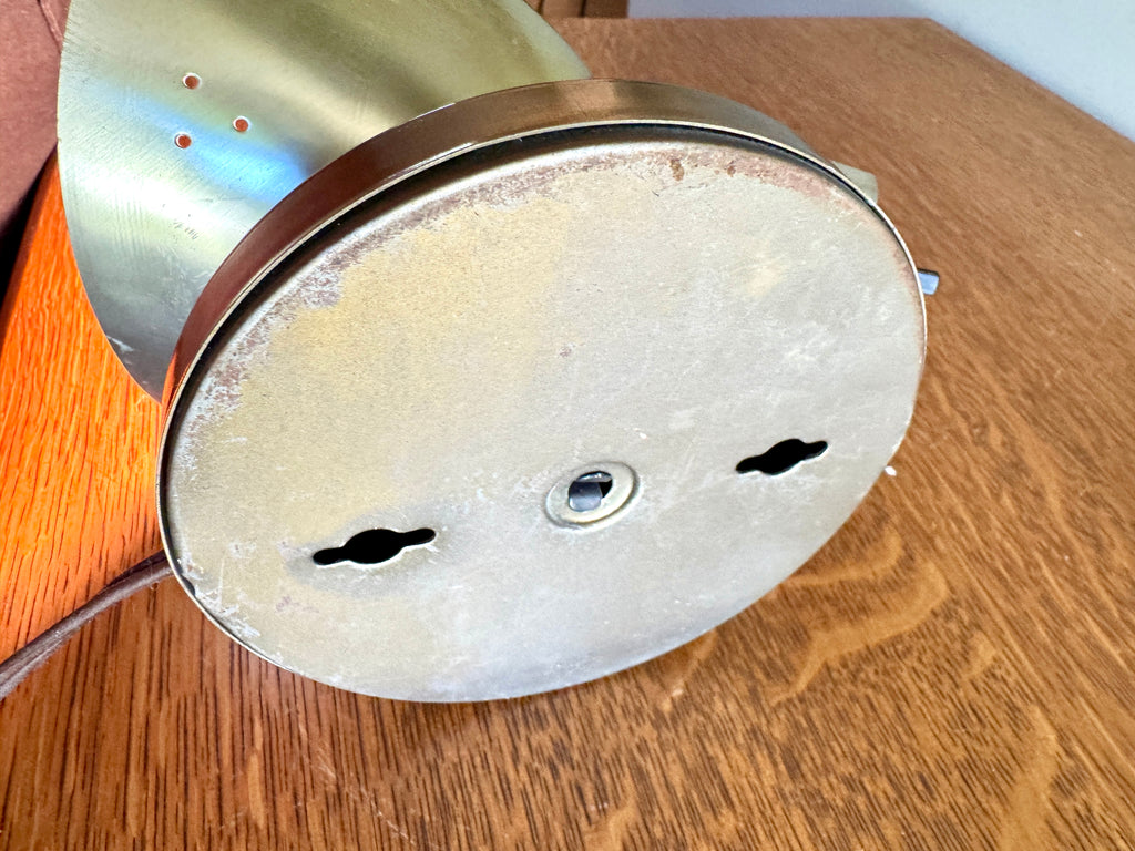 Vtg Mid-Century Modern Swivel Cone Wall Light Lamp Sconce ~ Silver tone Mcm Wall Sconce (Copy)