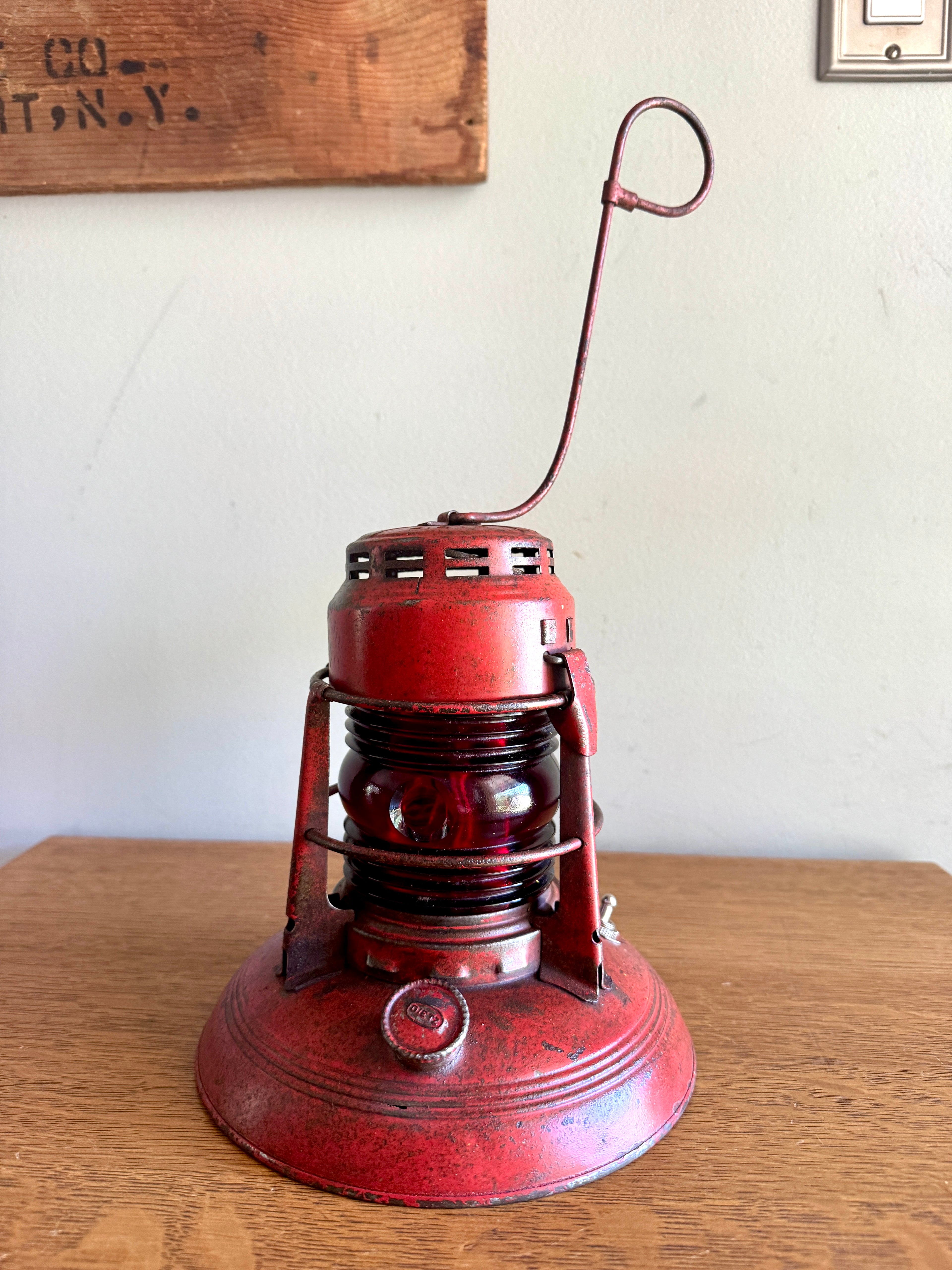 Vtg Dietz No.40 Traffic Gard Electrified Lantern ~ Dietz No.40 Lantern Lamp