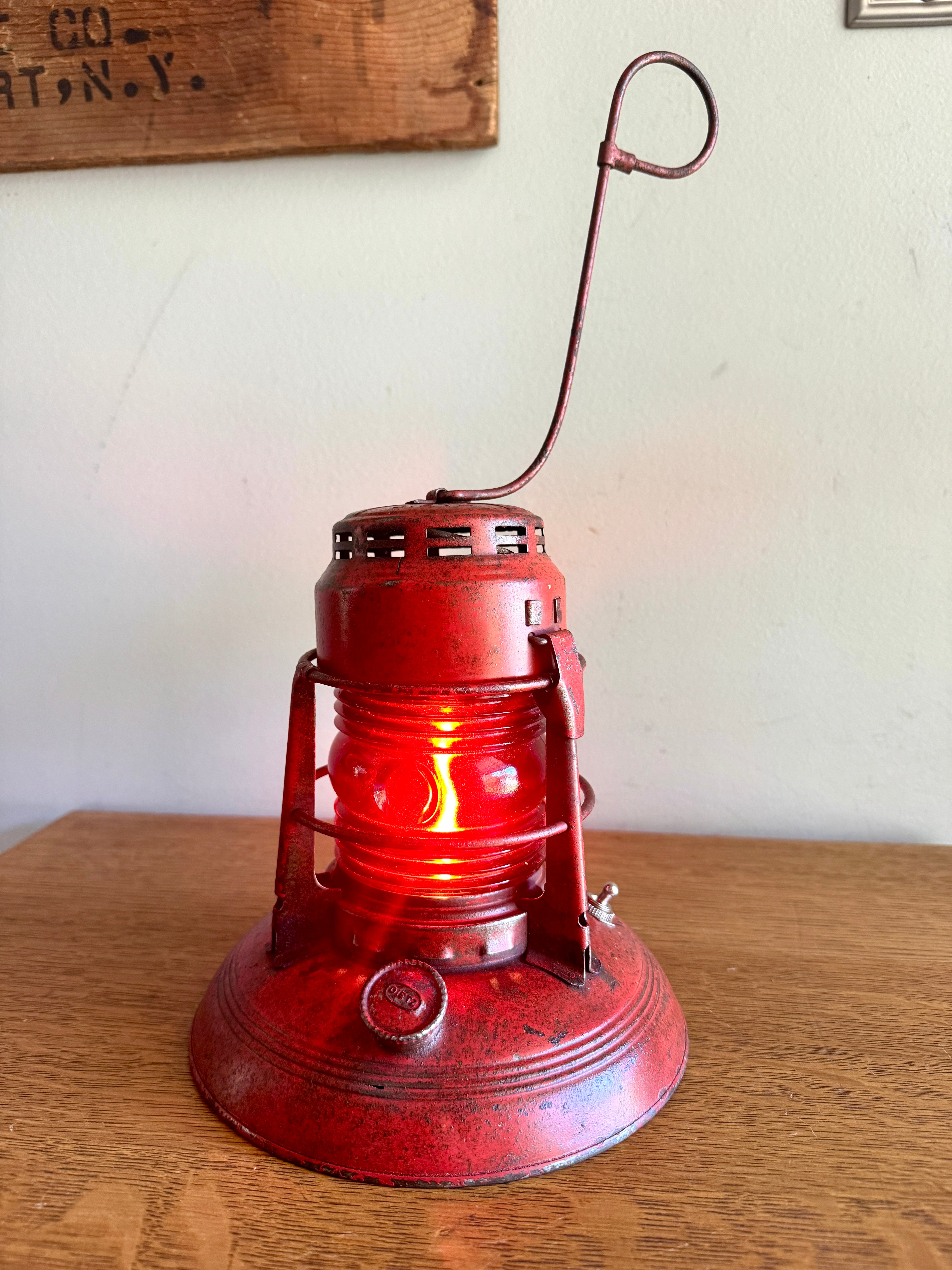 Vtg Dietz No.40 Traffic Gard Electrified Lantern ~ Dietz No.40 Lantern Lamp