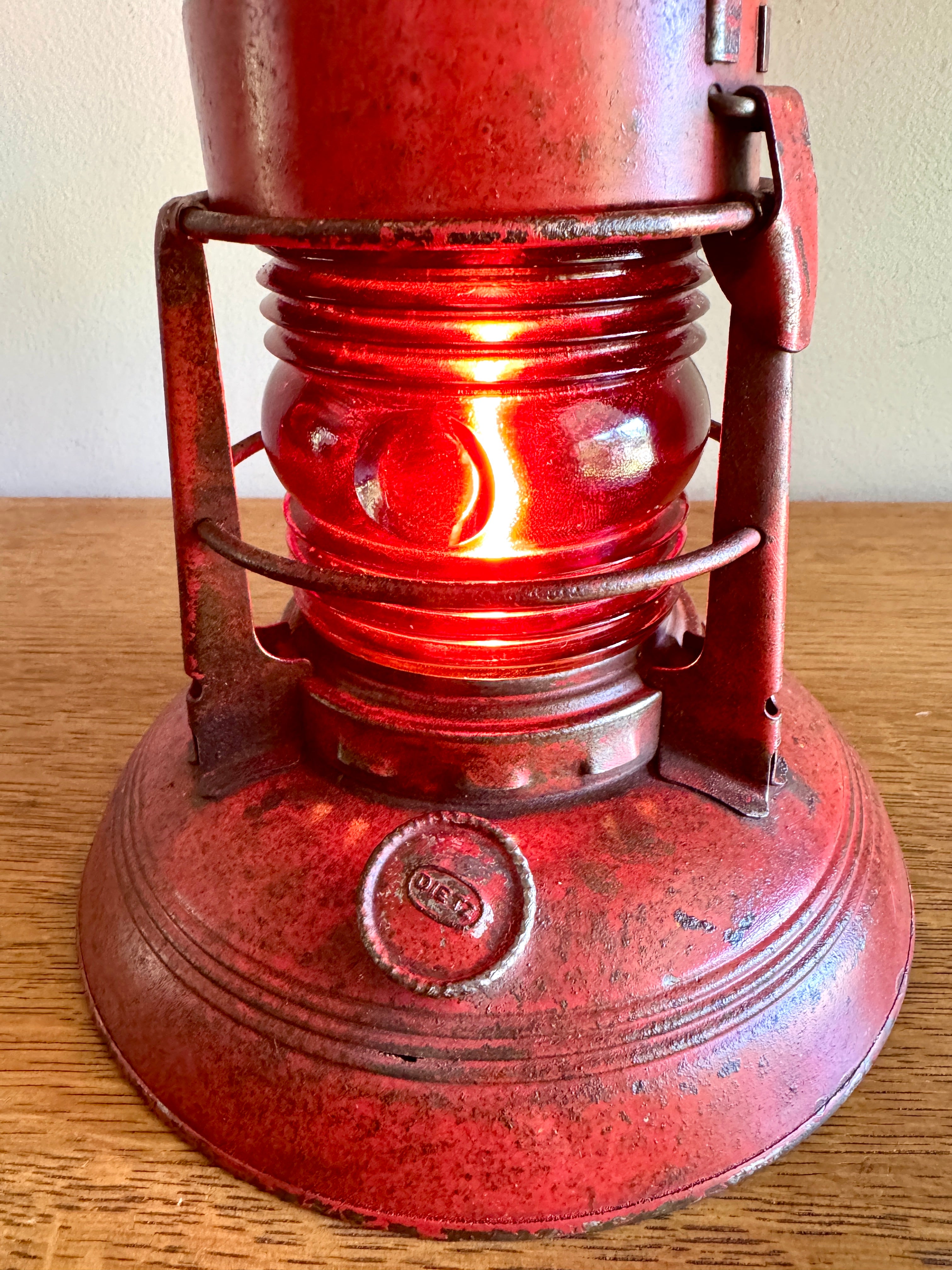Vtg Dietz No.40 Traffic Gard Electrified Lantern ~ Dietz No.40 Lantern Lamp