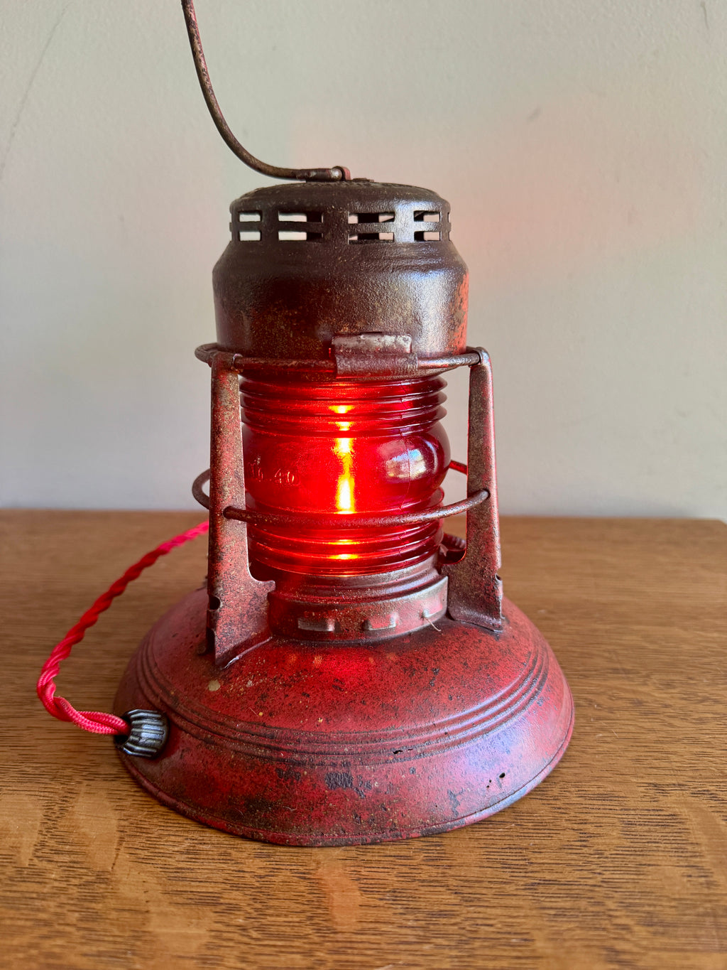 Vtg Dietz No.40 Traffic Gard Electrified Lantern ~ Dietz No.40 Lantern Lamp
