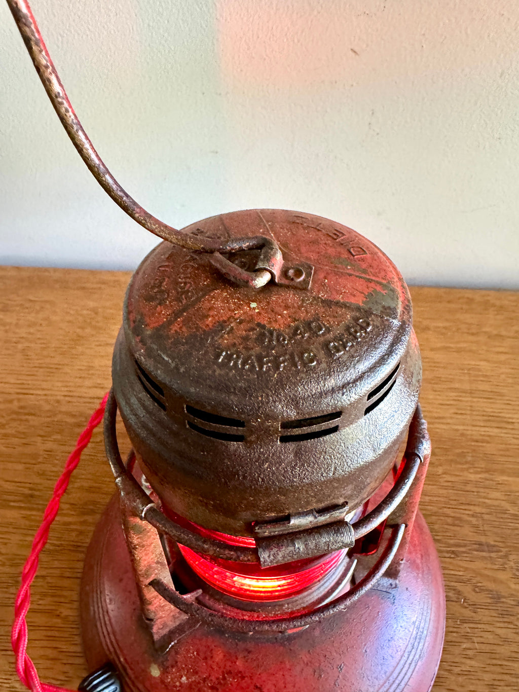 Vtg Dietz No.40 Traffic Gard Electrified Lantern ~ Dietz No.40 Lantern Lamp