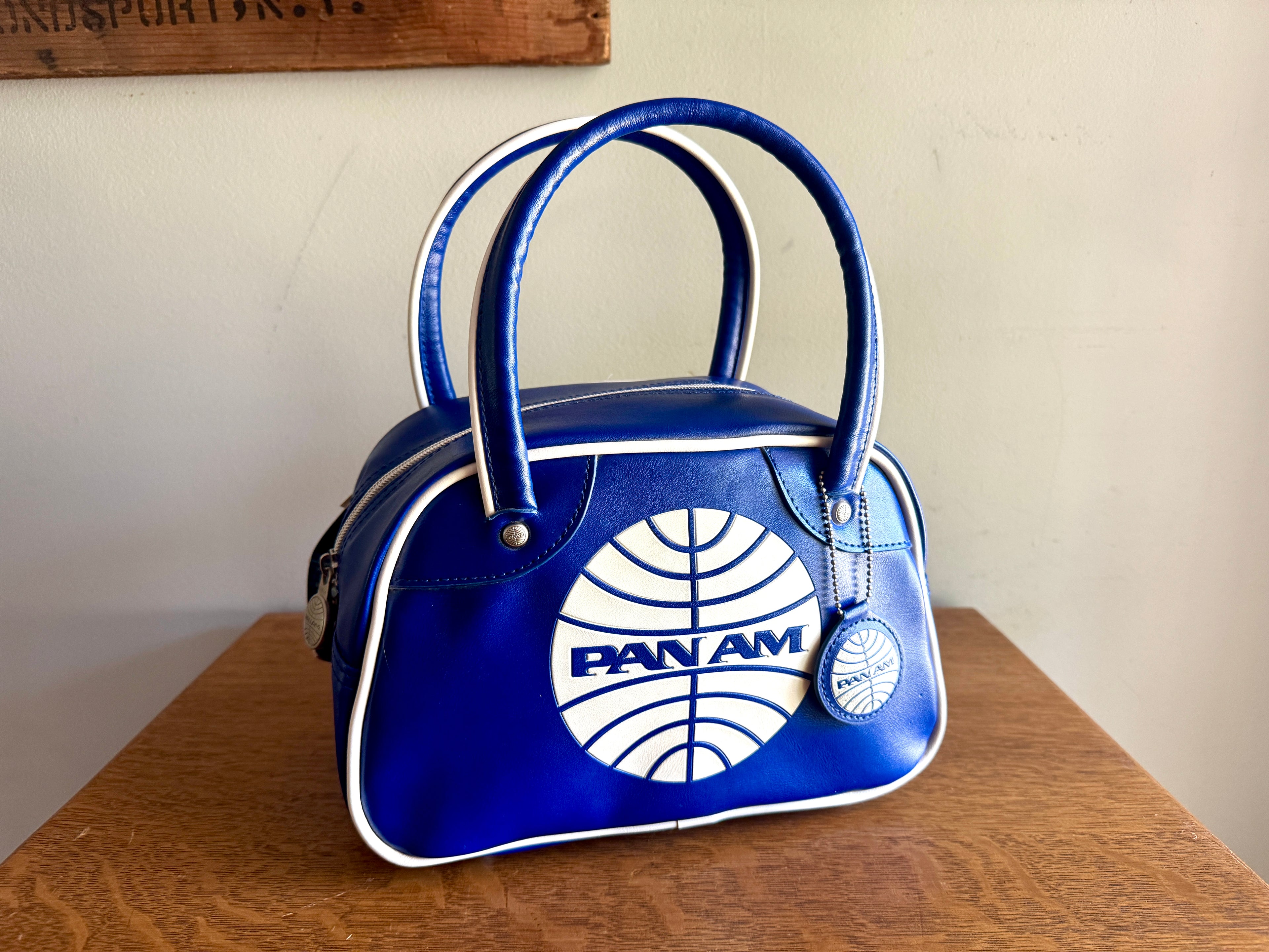 PAN AM "Explorer" Bag ~ Certified Vintage Style ~ Pan Am Blue Hand Bag