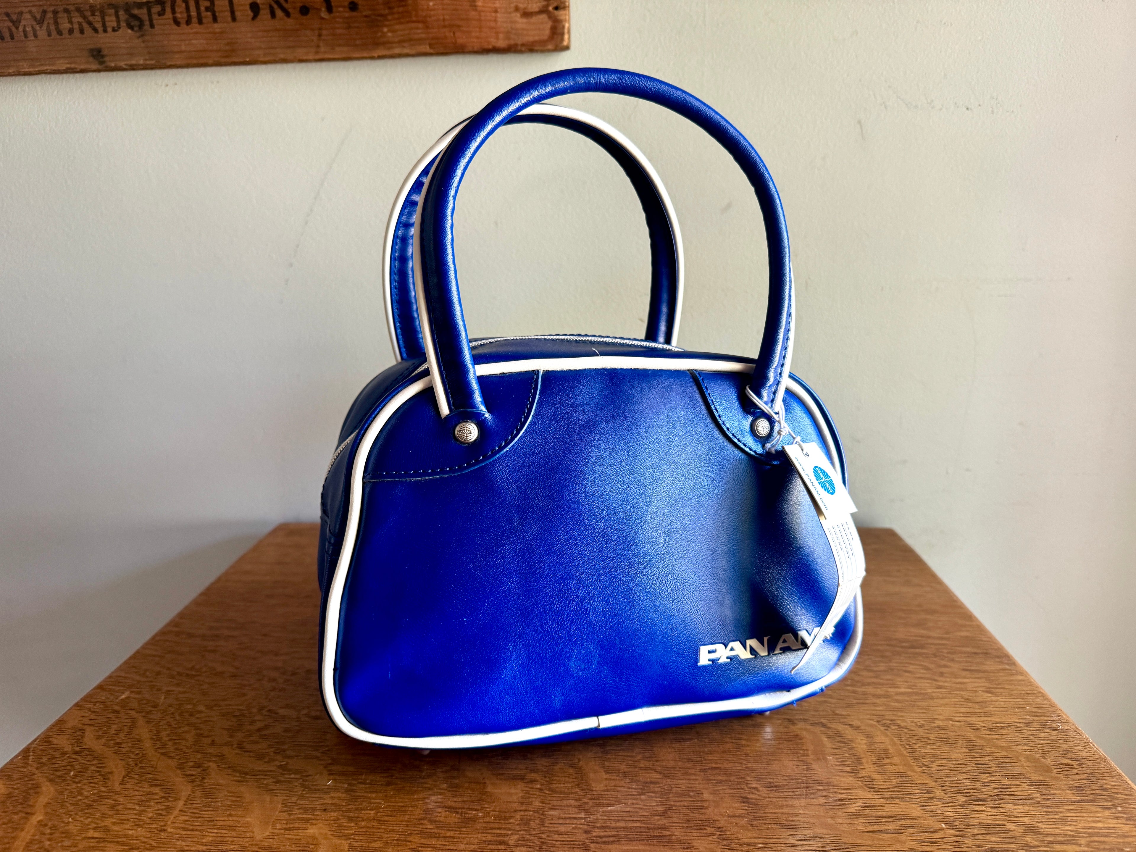PAN AM "Explorer" Bag ~ Certified Vintage Style ~ Pan Am Blue Hand Bag