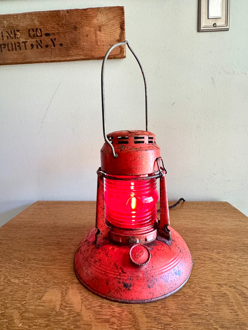 Vtg Dietz No.40 Traffic Gard Electrified Lantern ~ Dietz No.40 Lantern Lamp