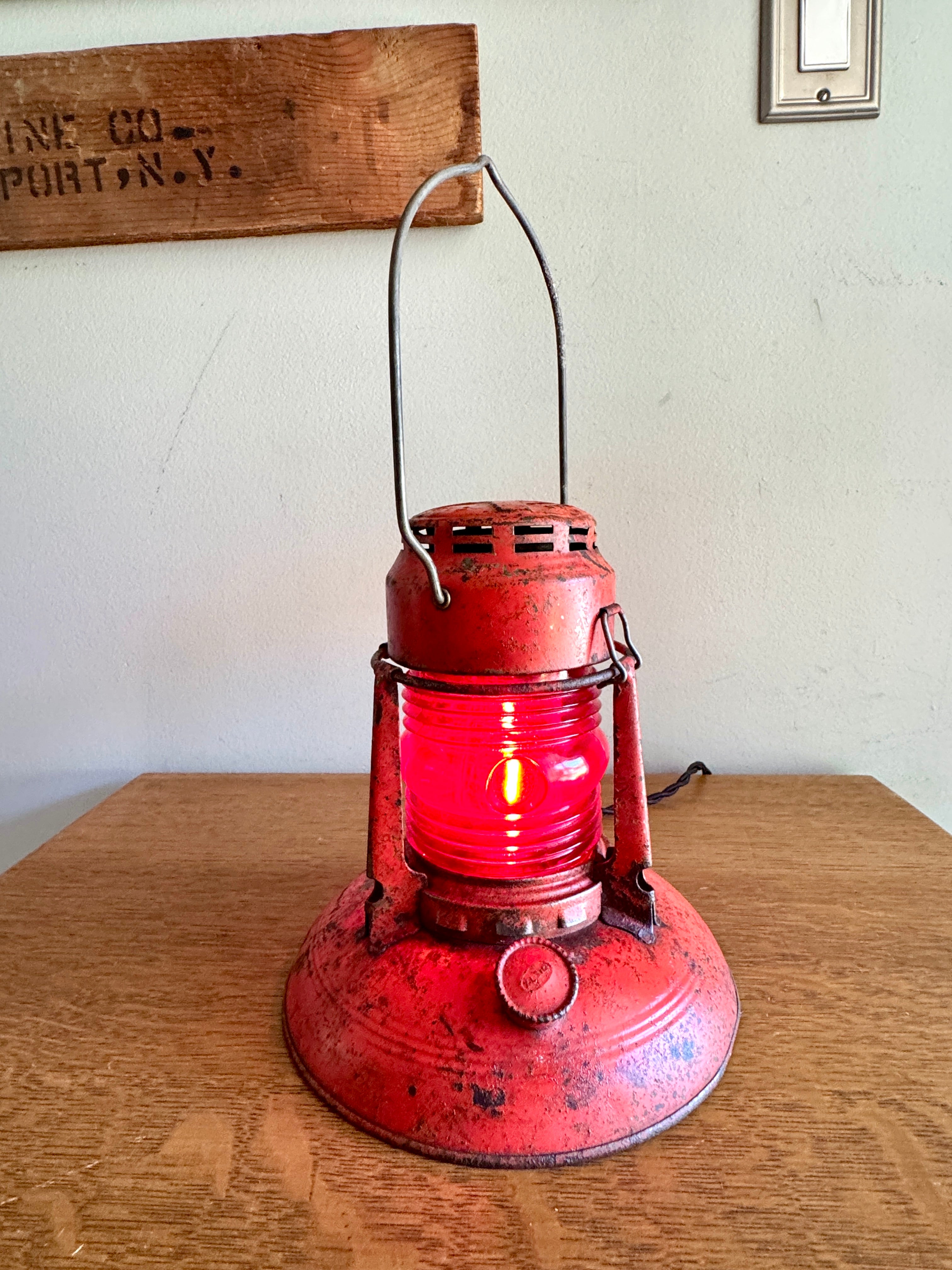 Vtg Dietz No.40 Traffic Gard Electrified Lantern ~ Dietz No.40 Lantern Lamp