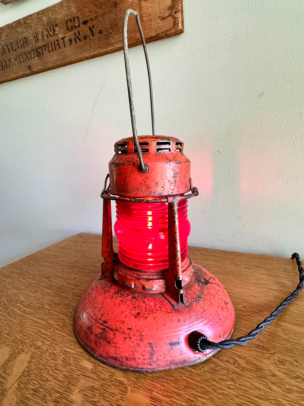 Vtg Dietz No.40 Traffic Gard Electrified Lantern ~ Dietz No.40 Lantern Lamp
