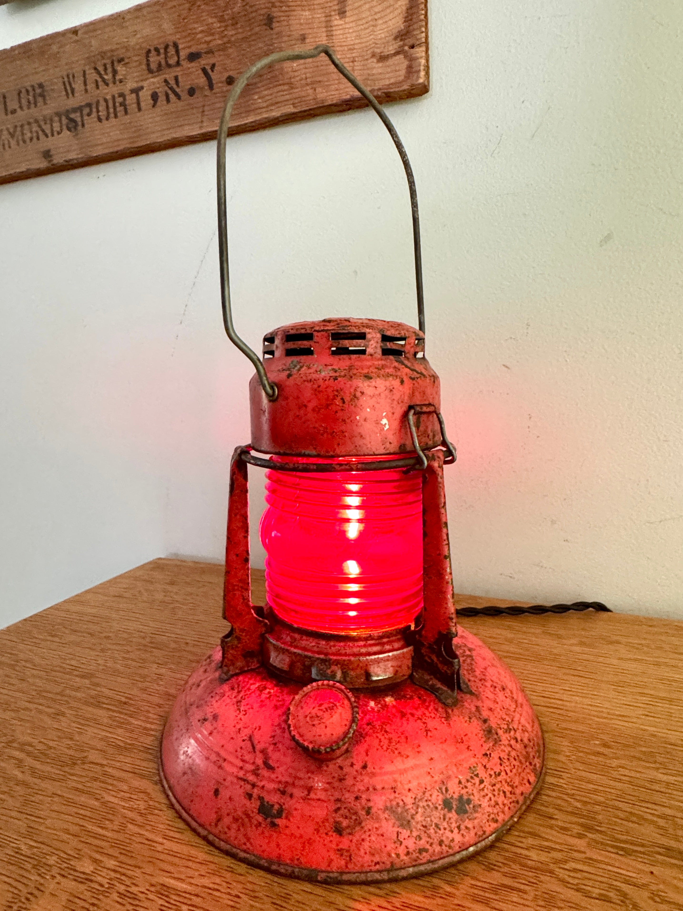 Vtg Dietz No.40 Traffic Gard Electrified Lantern ~ Dietz No.40 Lantern Lamp