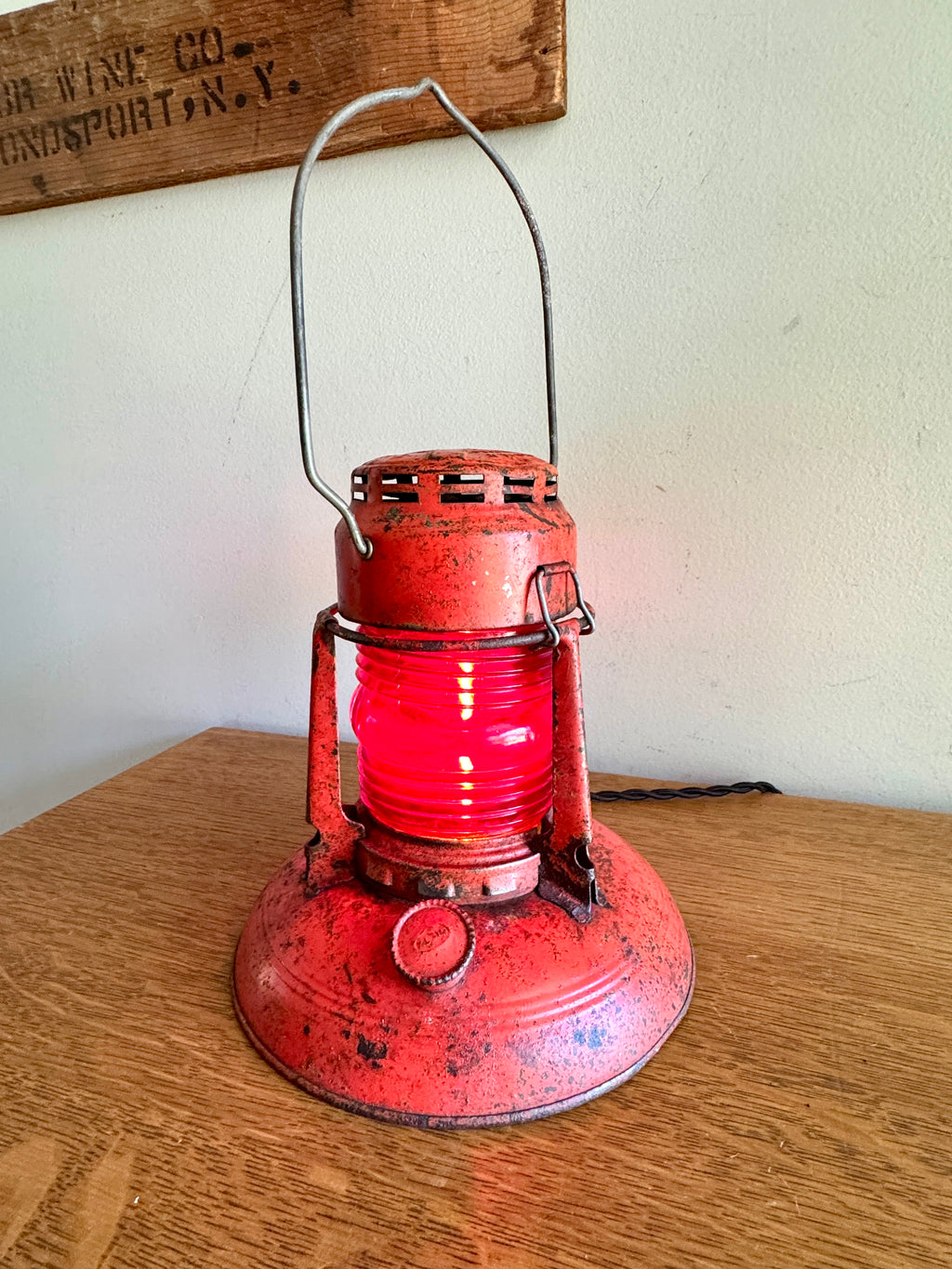 Vtg Dietz No.40 Traffic Gard Electrified Lantern ~ Dietz No.40 Lantern Lamp