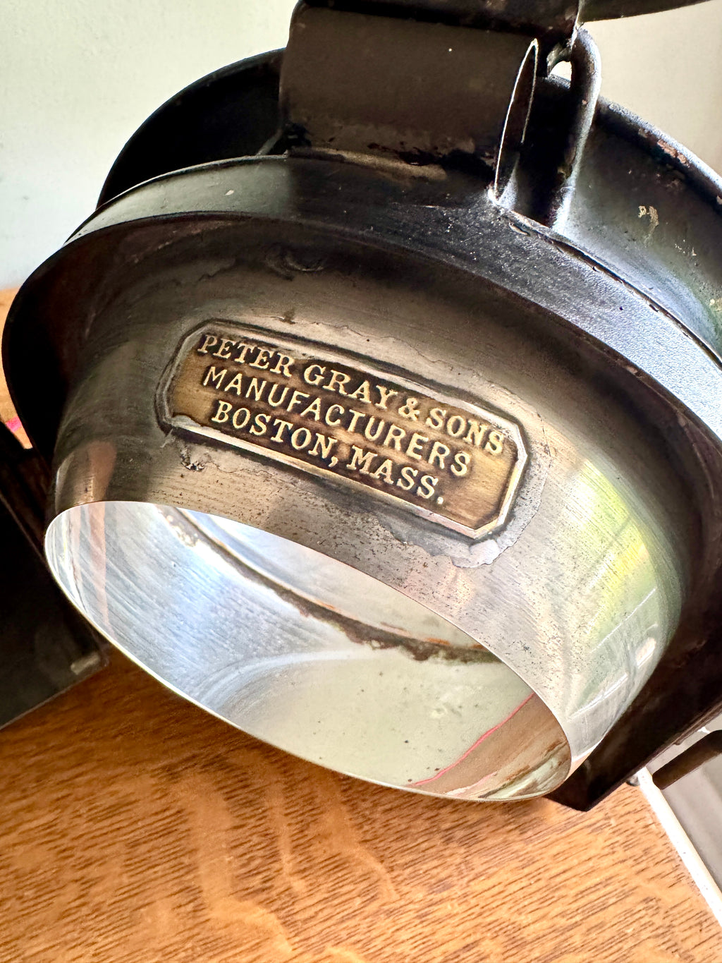 Vtg Peter Gray & Sons Railroad Lantern Lamp ~ Electrified Railroad Lantern