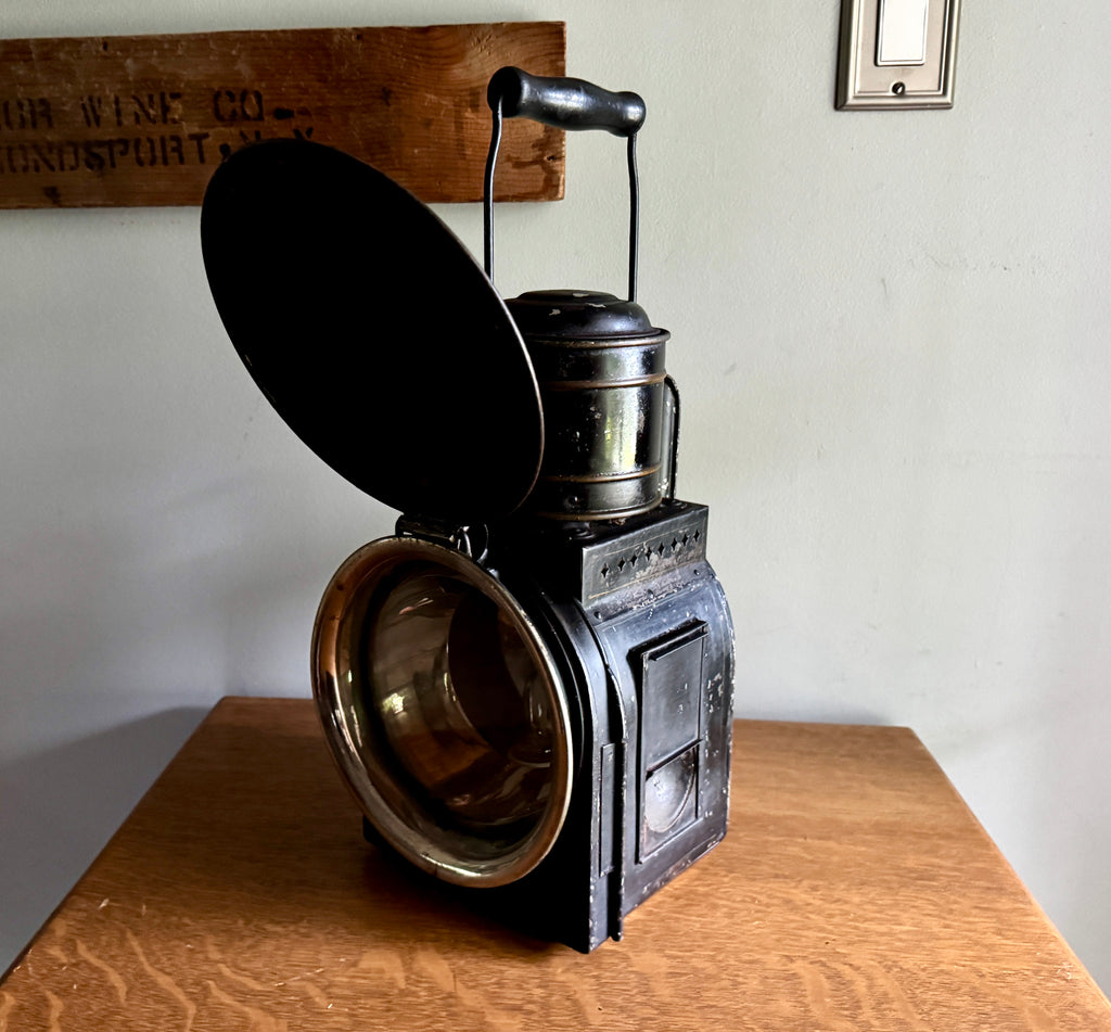 Vtg Peter Gray & Sons Railroad Lantern Lamp ~ Electrified Railroad Lantern