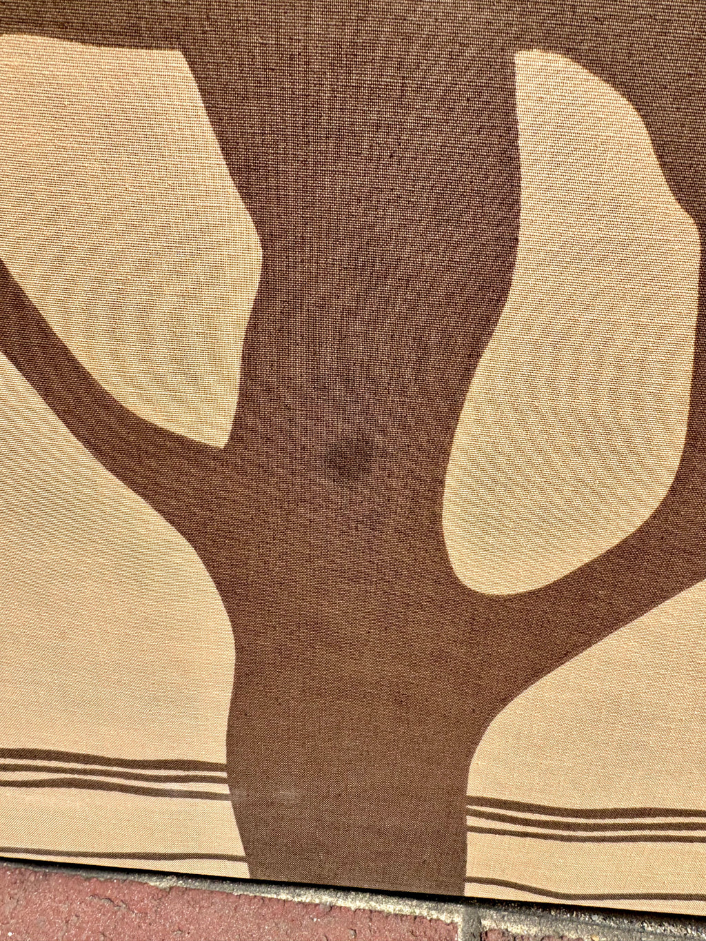 70's Marjatta Seppalla Print on Fabric | Marjatta Tree Art | Fall Tree Art on Fabric | Fabric Wrapped Framed Scandinavian Tree Art