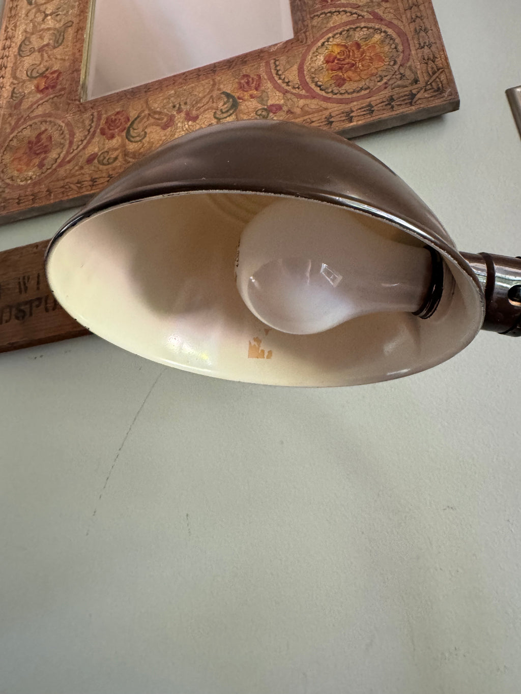 Vintage Eagle Goose Neck Lamp | Industrial Adjustable Desk Lamp | Eagle Cast Iron Desk Lamp | Brown Metal Desk Lamp | Rustic Desk Lamp