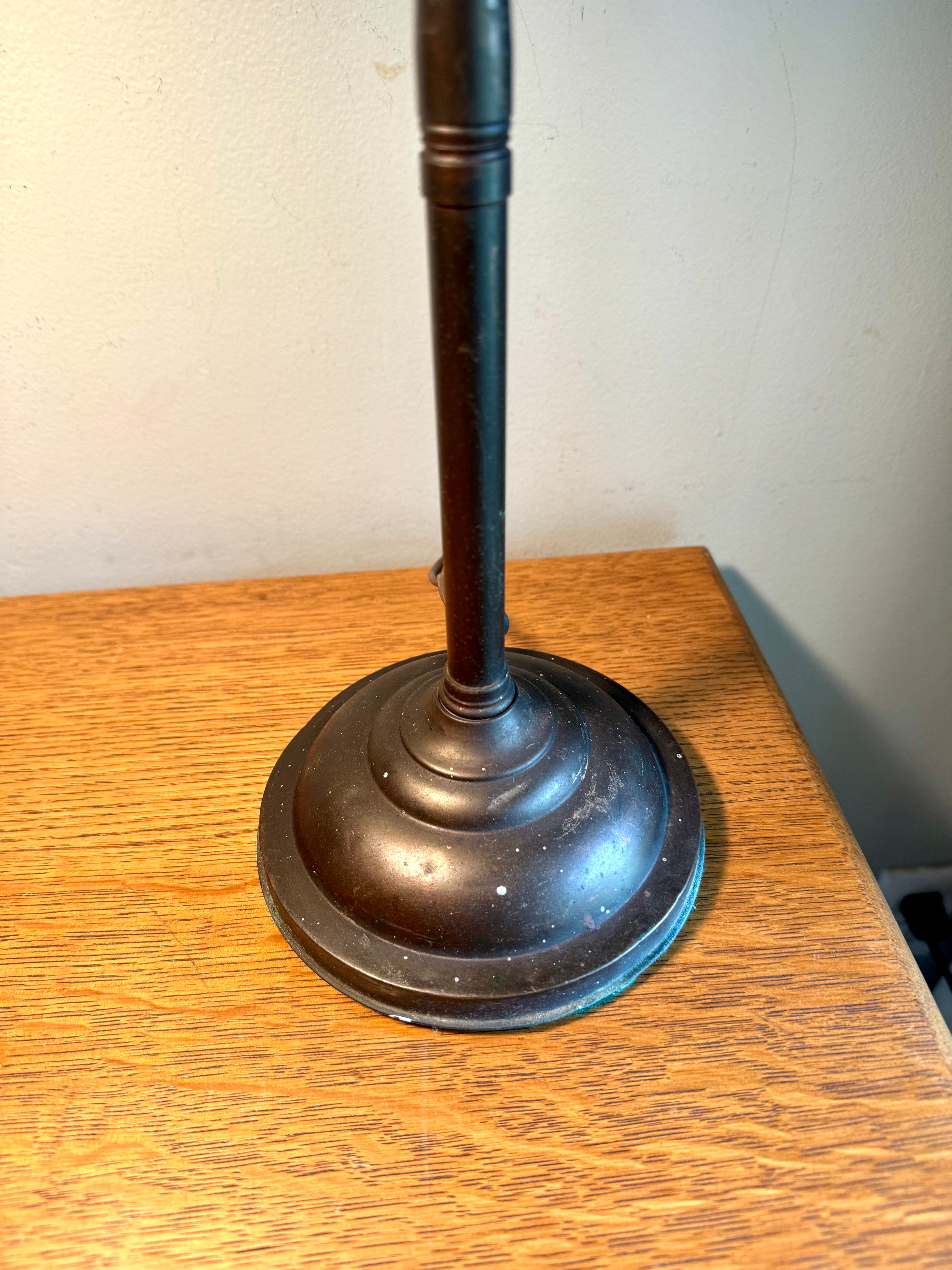 Distressed Faries Gooseneck Table Lamp | Brass Gooseneck Desk Lamp | Adjustable Desk Lamp | Rustic Lamp | Industrial Desk Lamp