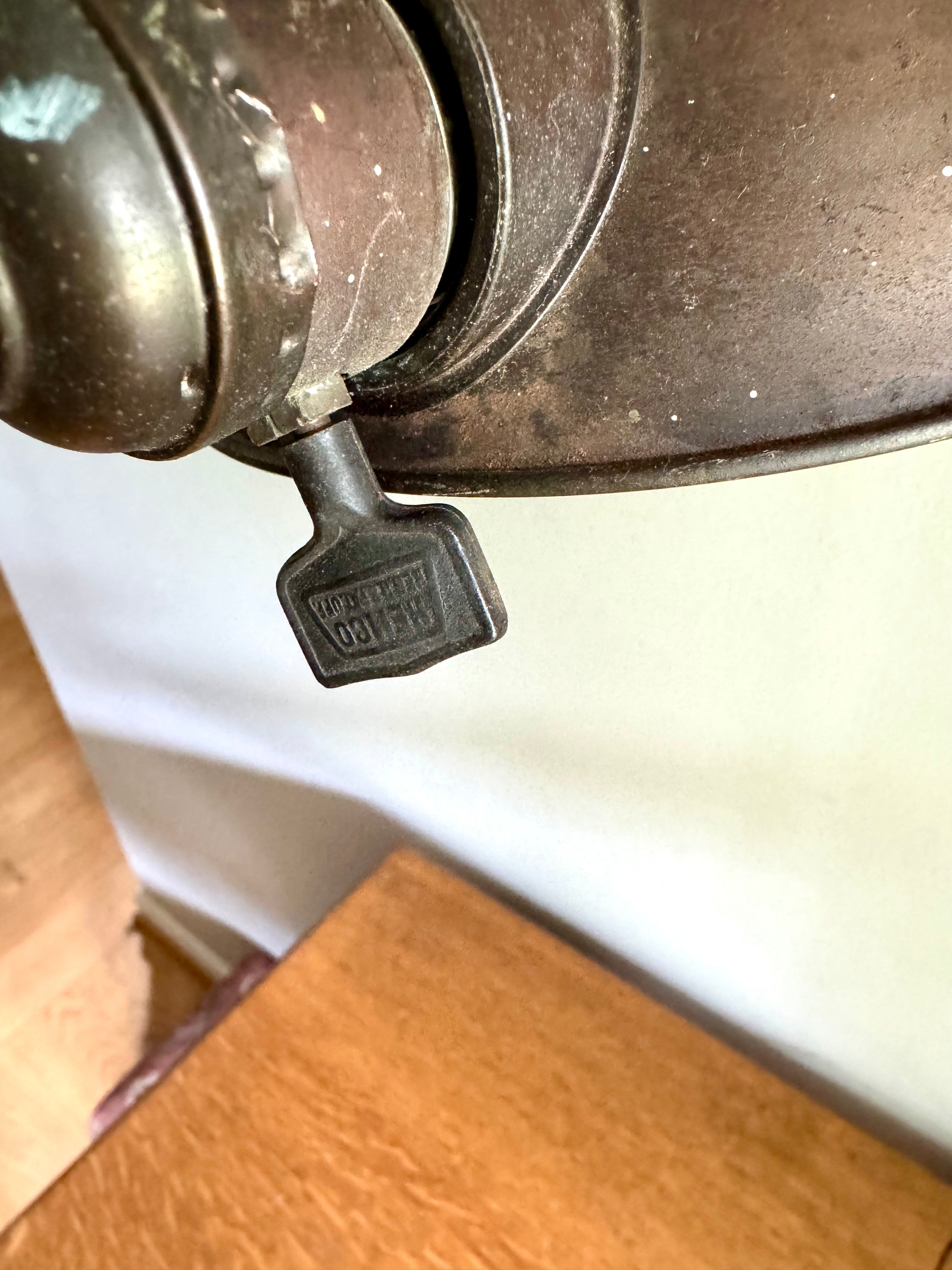 Distressed Faries Gooseneck Table Lamp | Brass Gooseneck Desk Lamp | Adjustable Desk Lamp | Rustic Lamp | Industrial Desk Lamp