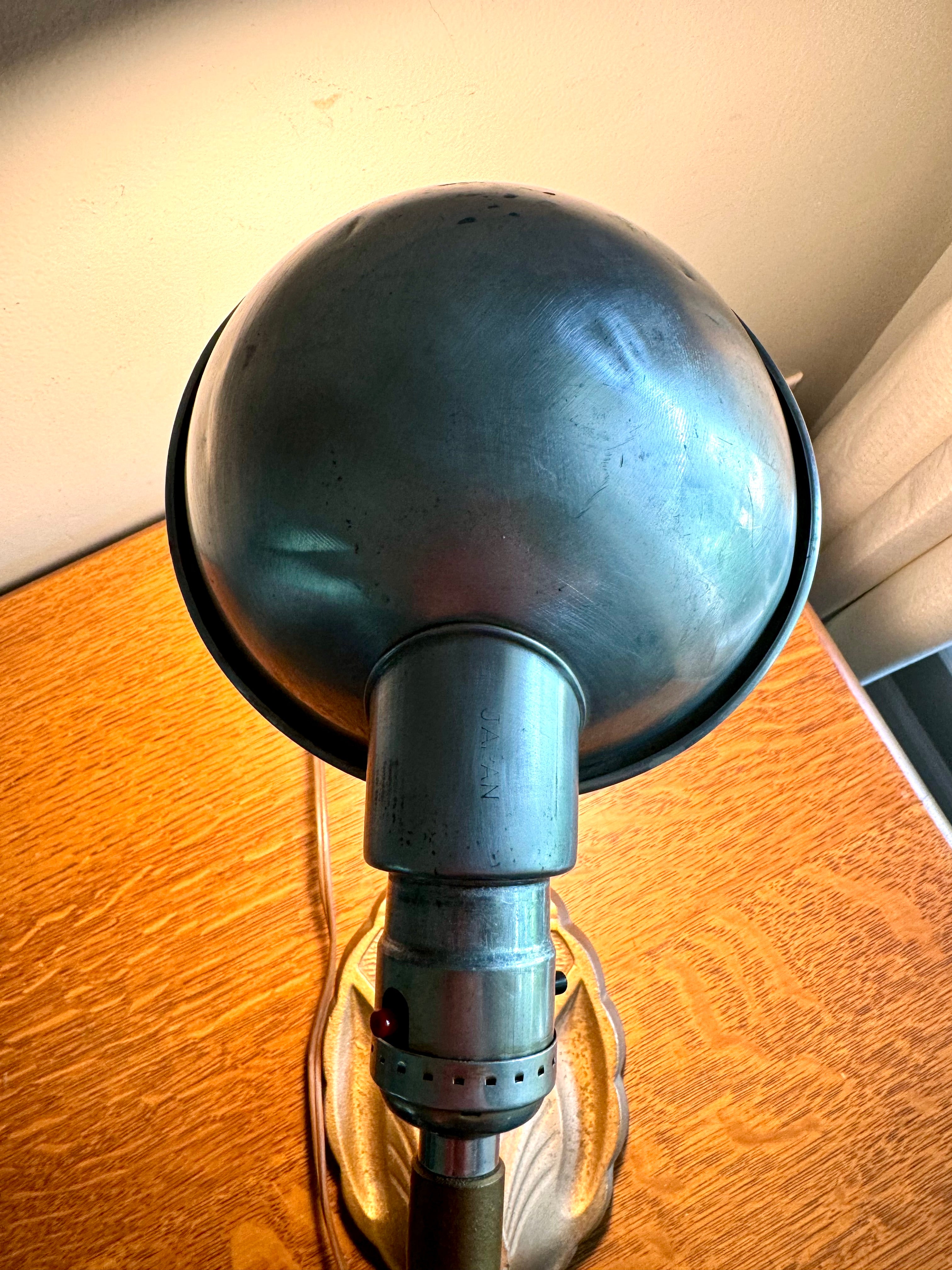 Nautical Themed Gooseneck Lamp | Industrial Adjustable Desk Lamp | Art Deco Nautical Cast Iron Desk Lamp| Distressed Metal Desk Lamp