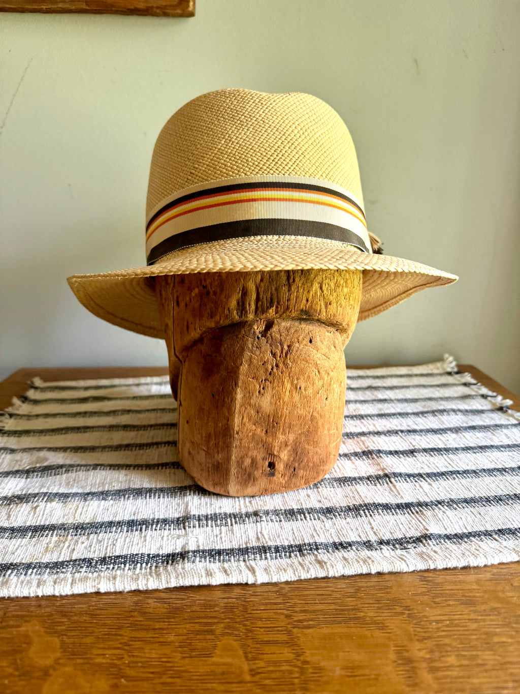 Antique Balsa Millinery Hat Block | Balsa Hat Form | Wood Block Hat Form | Wood Hat Last | Hat Form Stretcher | Millinery Hat Block Tool