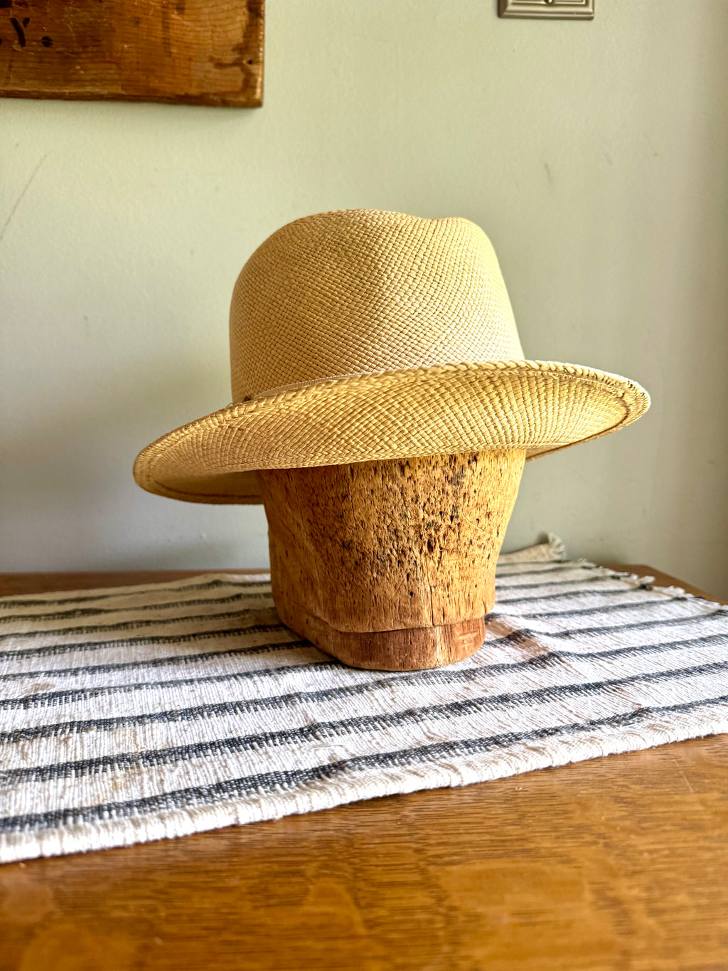 Antique Balsa Millinery Hat Block | Balsa Hat Form | Wood Block Hat Form | Wood Hat Last | Hat Form Stretcher | Millinery Hat Block Tool