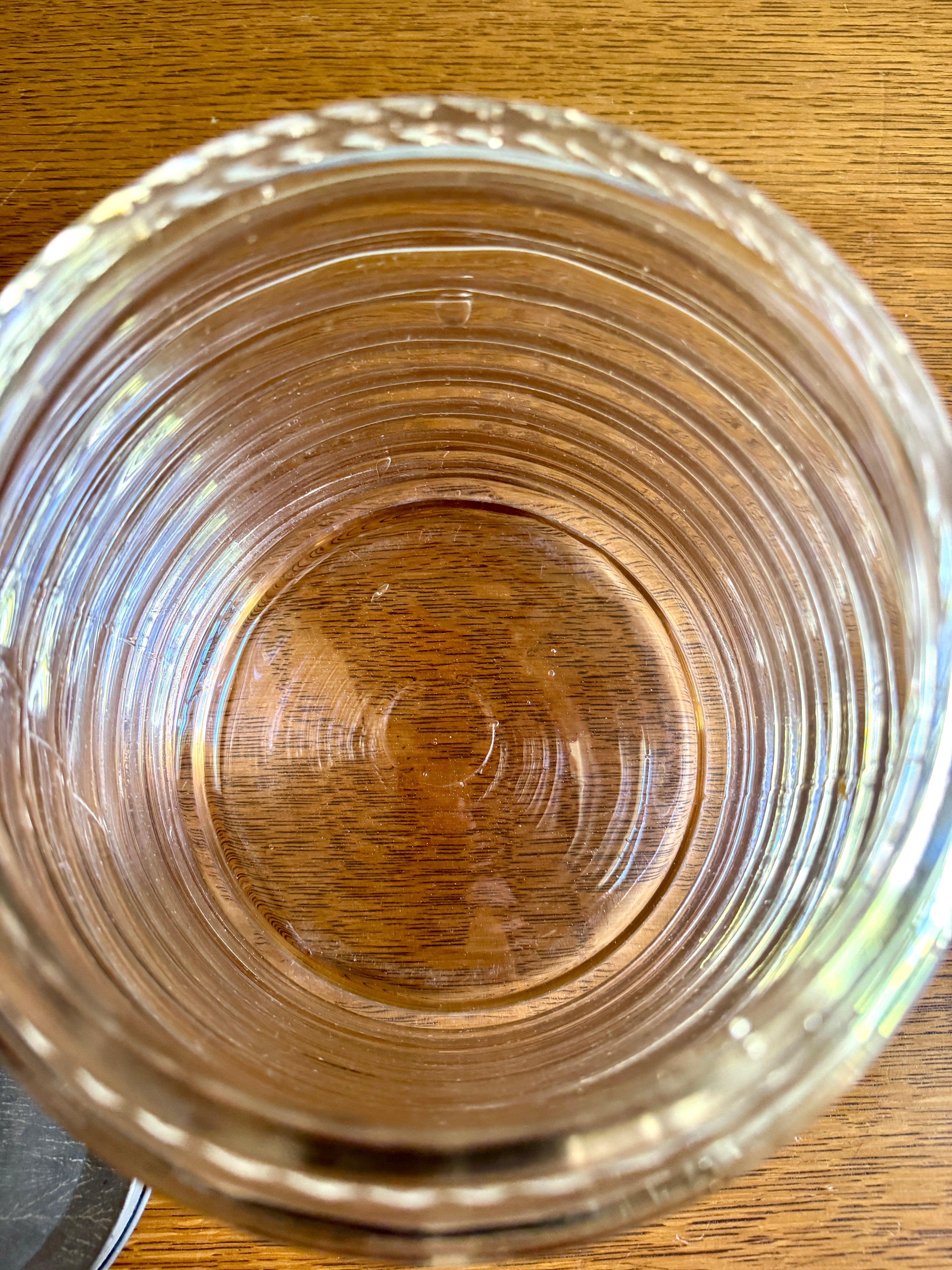 Vtg Sellers Hoosier Pink Glass Jar Ribbed/Beehive Design ~ 7.5" Tall x 7" Wide ~ Signed 20s-40's Jar
